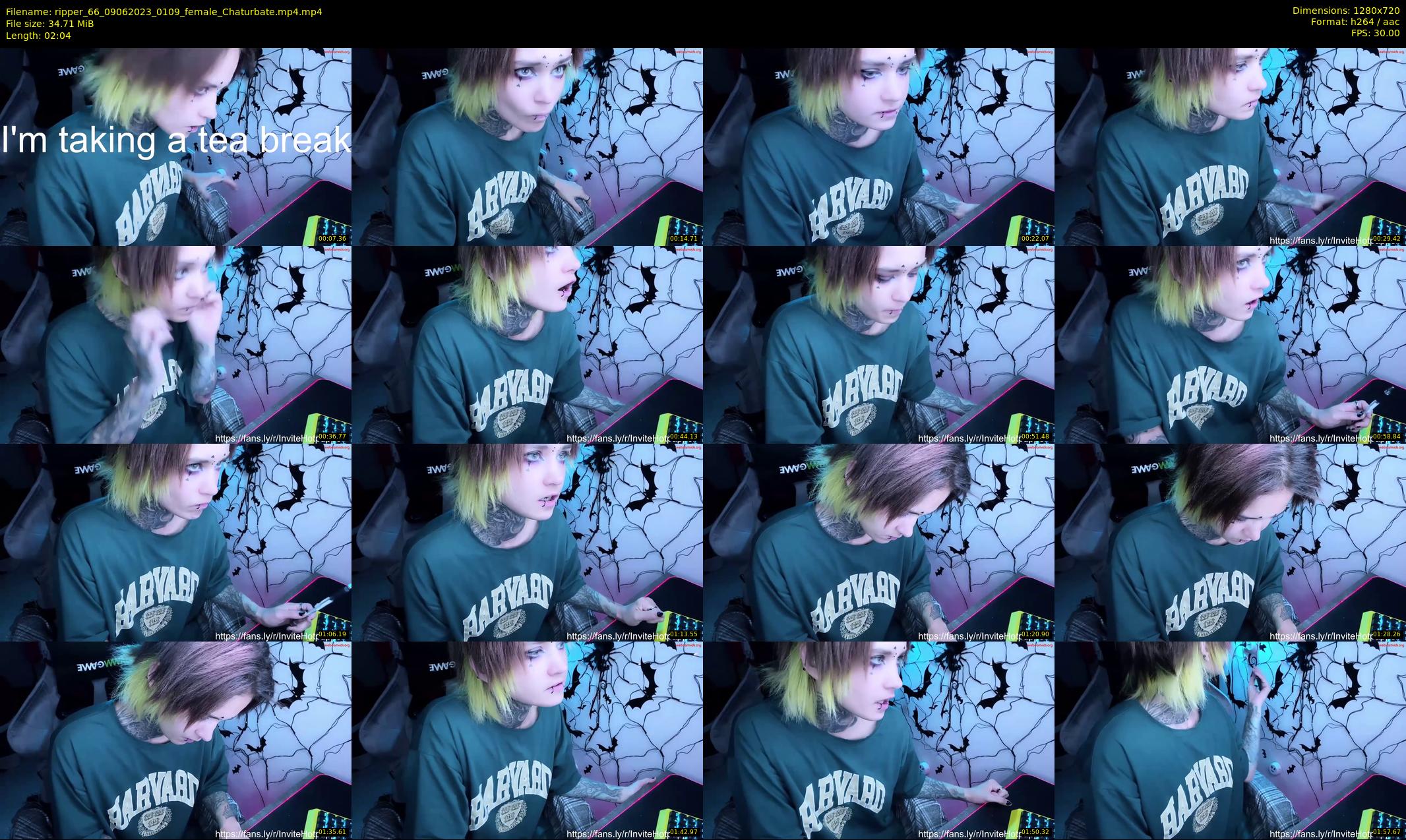 ripper_66 — 3 minute Chaturbate female cam show recording, 720p, Jun 9, 2023
