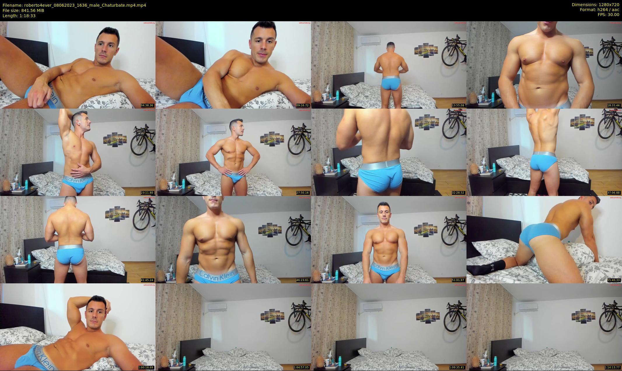roberto4ever — 79 minute Chaturbate male cam show recording, 720p, Jun 8, 2023