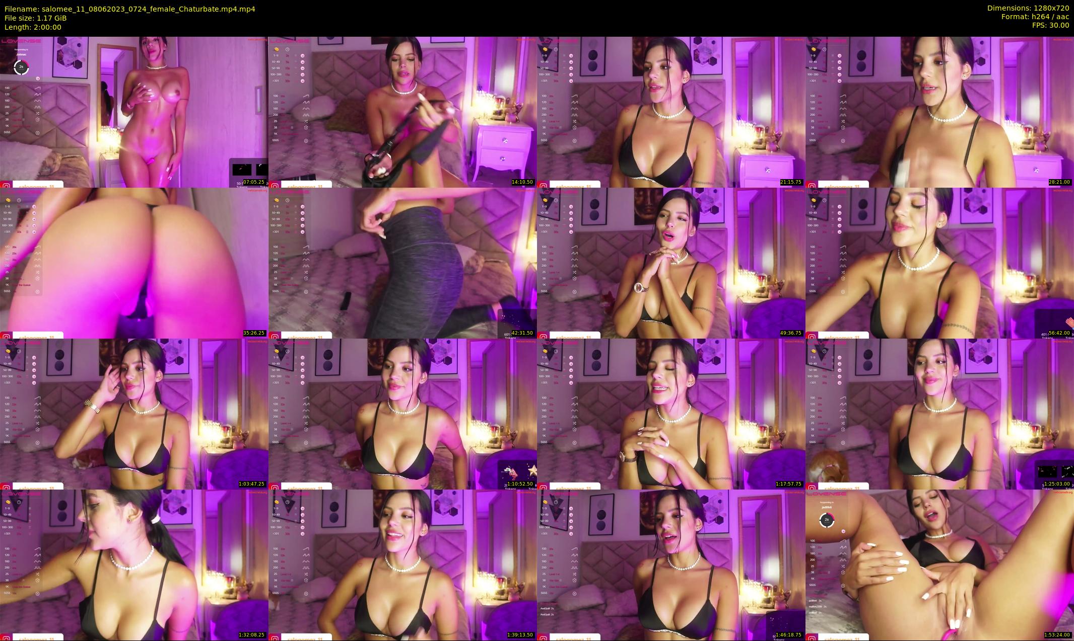 salomee_11 — 120 minute Chaturbate female cam show recording, 720p, Jun 8, 2023