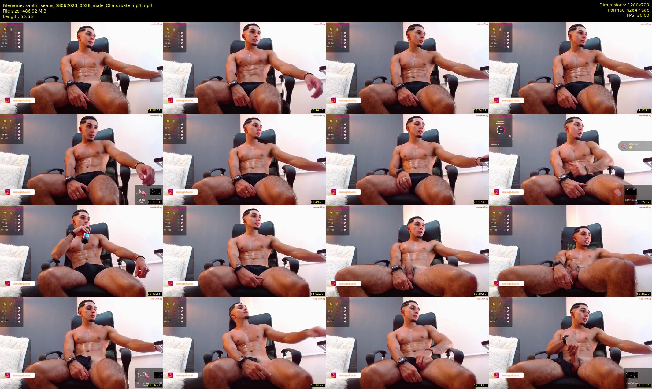 santin_seans — 56 minute Chaturbate male cam show recording, 720p, Jun 8, 2023