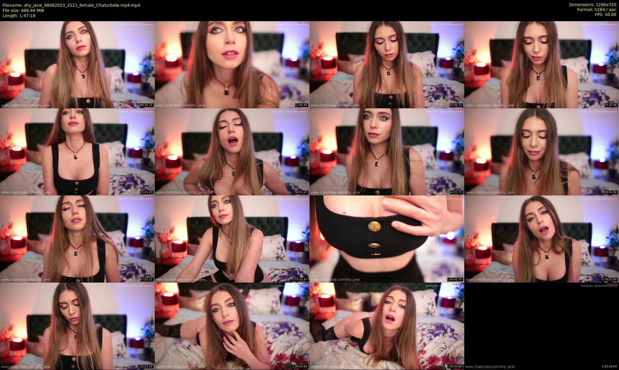 shy_jane — 108 minute Chaturbate female cam show recording, 720p, Jun 8, 2023