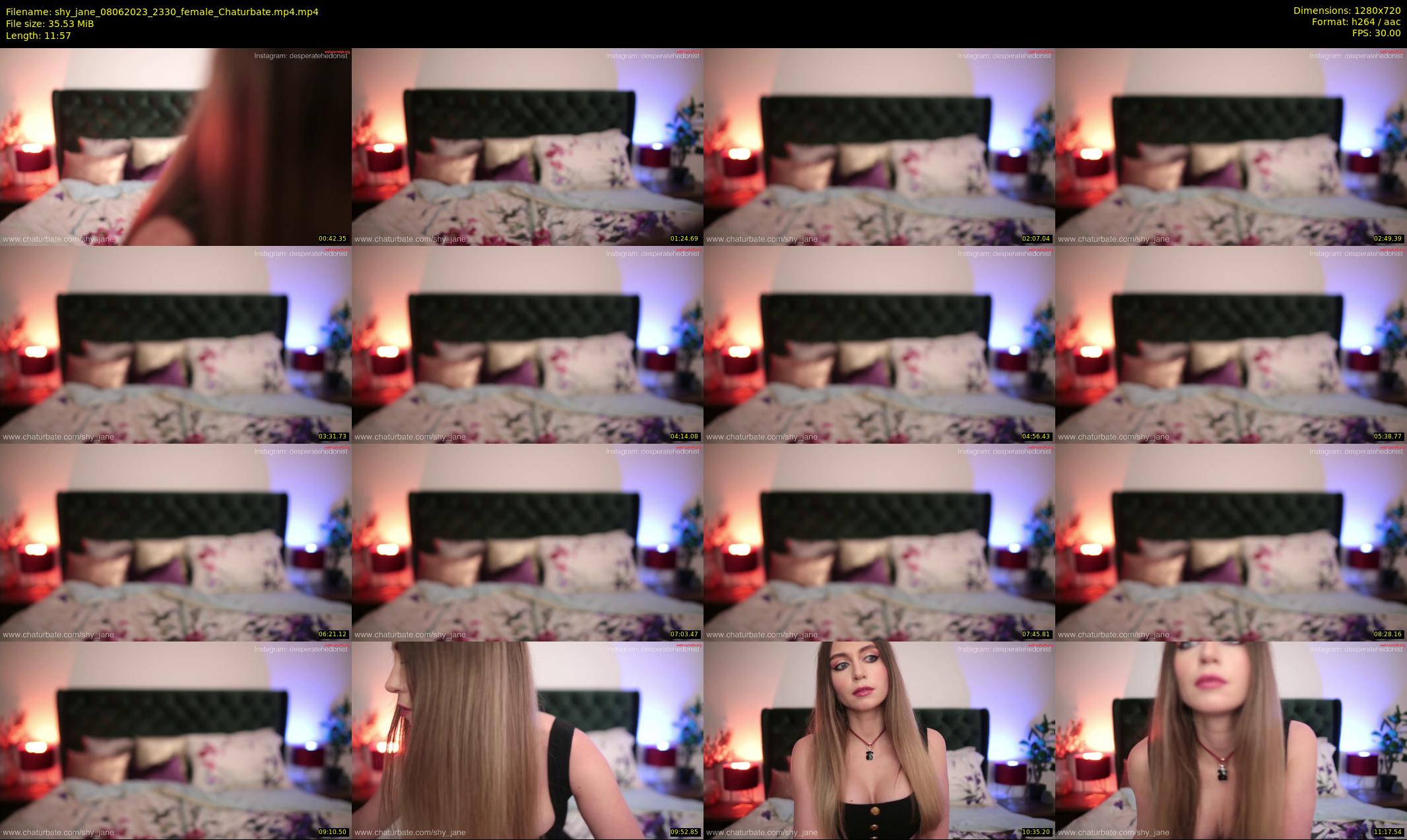 shy_jane — 12 minute Chaturbate female cam show recording, 720p, Jun 8, 2023