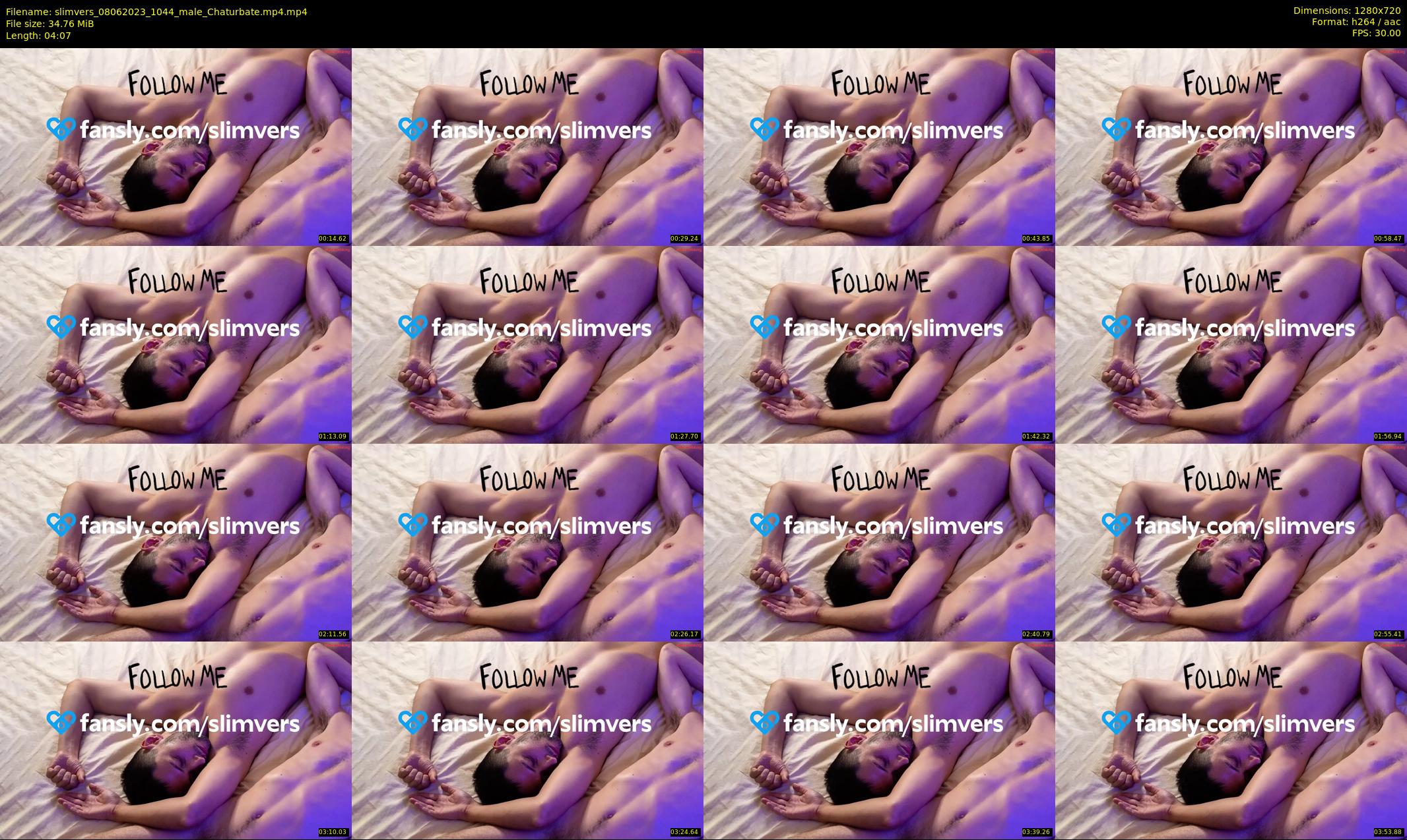 slimvers — 5 minute Chaturbate male cam show recording, 720p, Jun 8, 2023