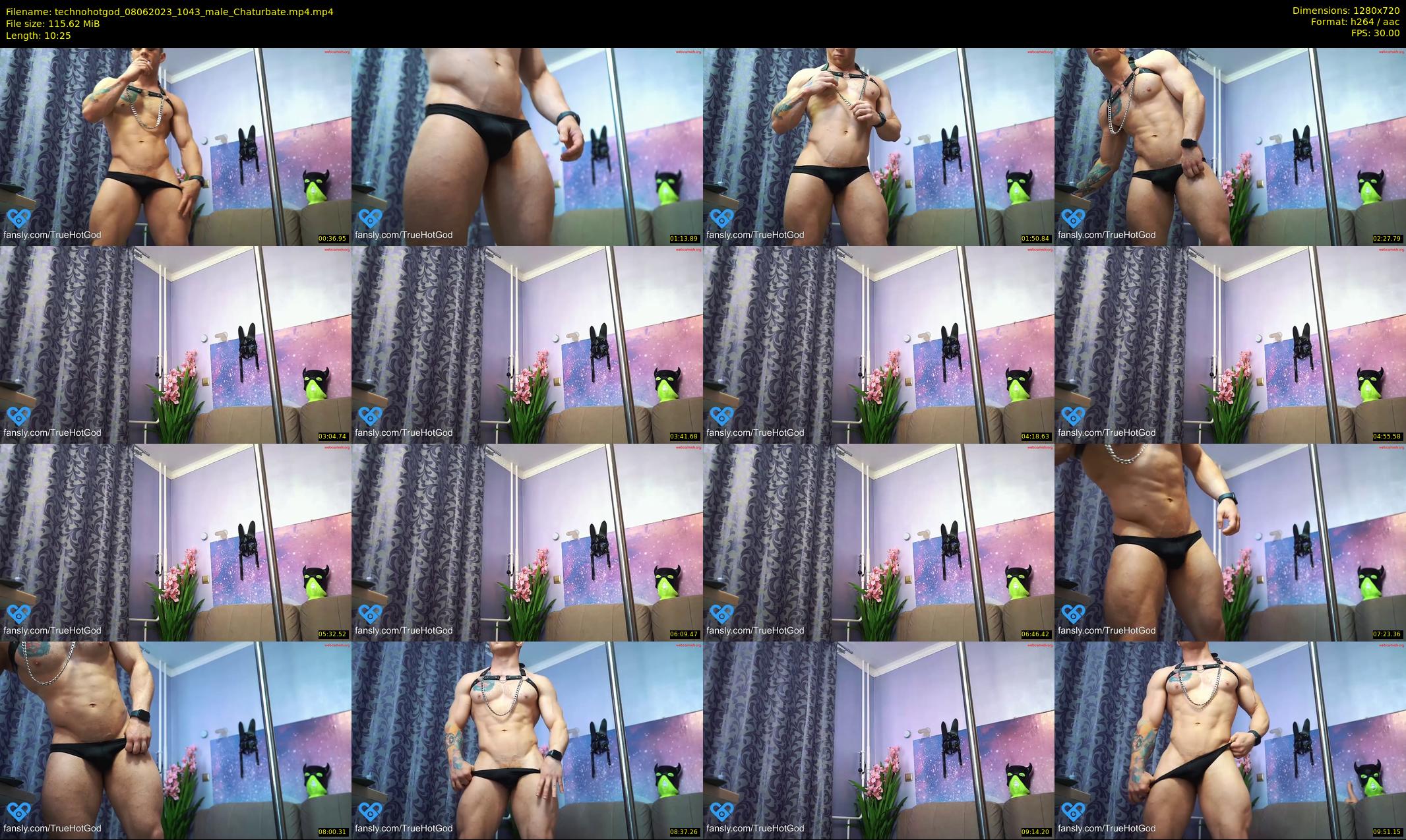 technohotgod — 11 minute Chaturbate male cam show recording, 720p, Jun 8, 2023