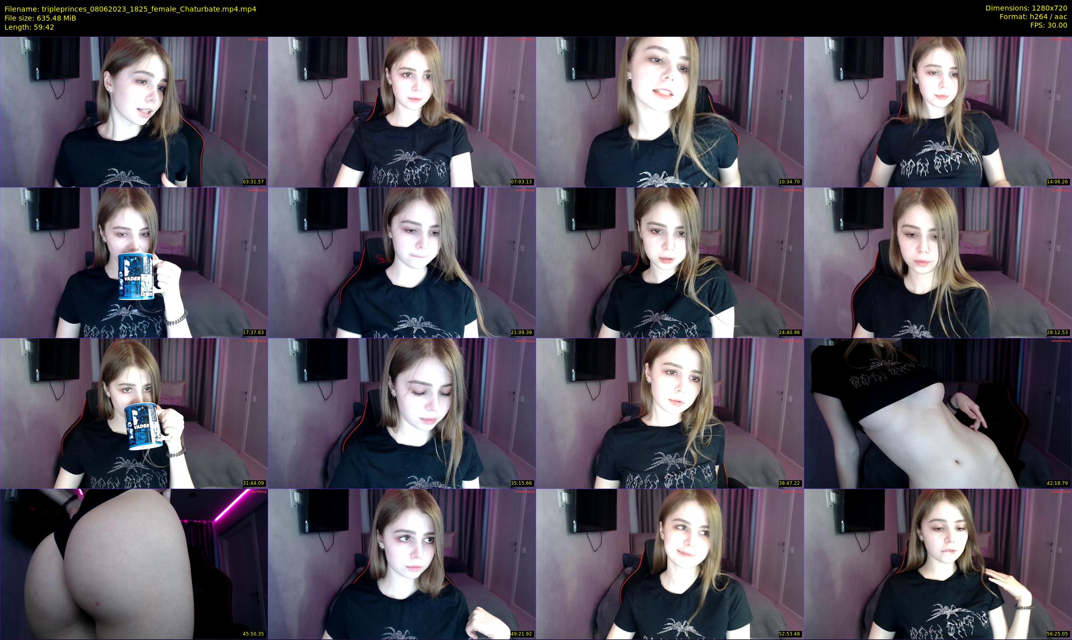 tripleprinces — 60 minute Chaturbate female cam show recording, 720p, Jun 8, 2023