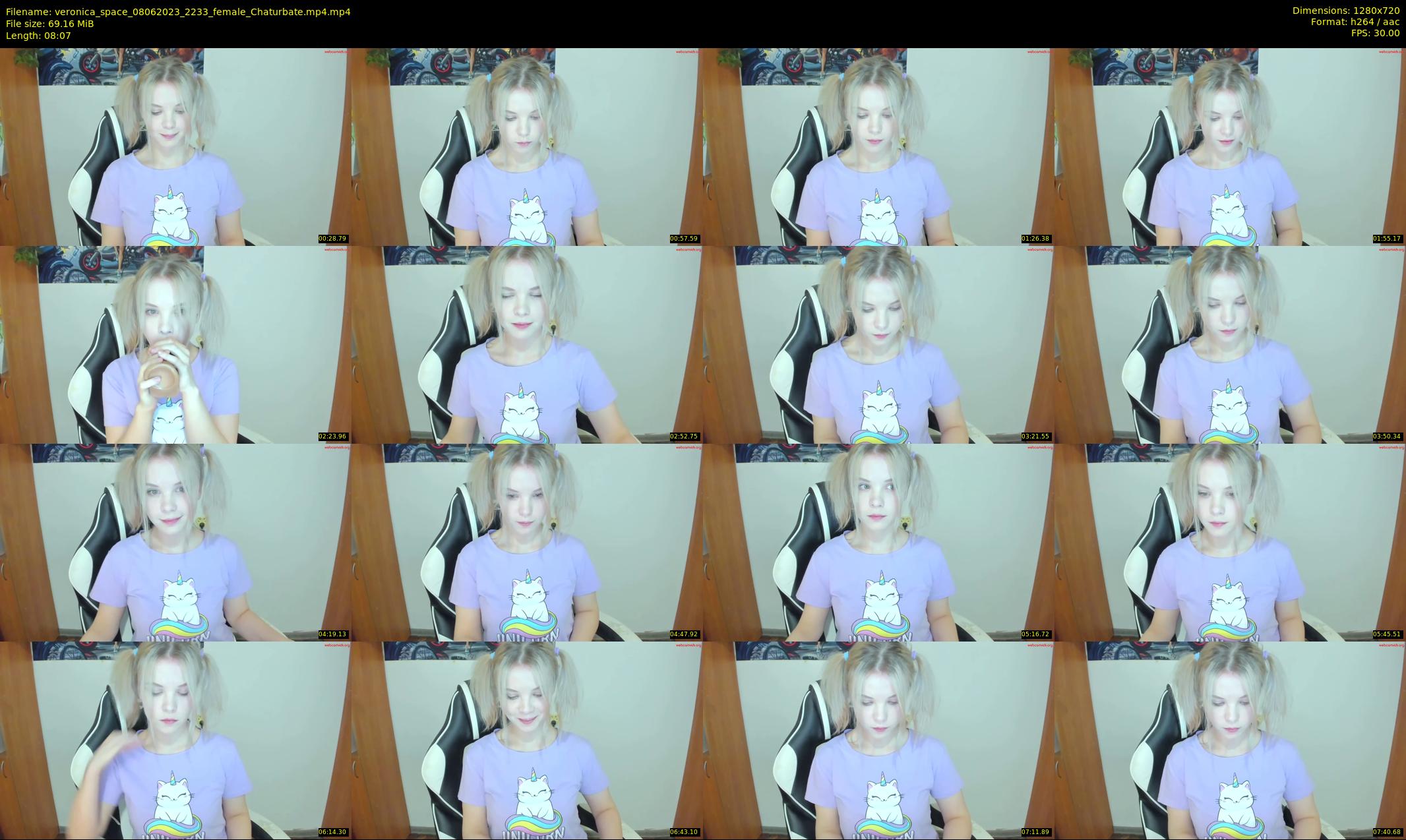 veronica_space — 9 minute Chaturbate female cam show recording, 720p, Jun 8, 2023