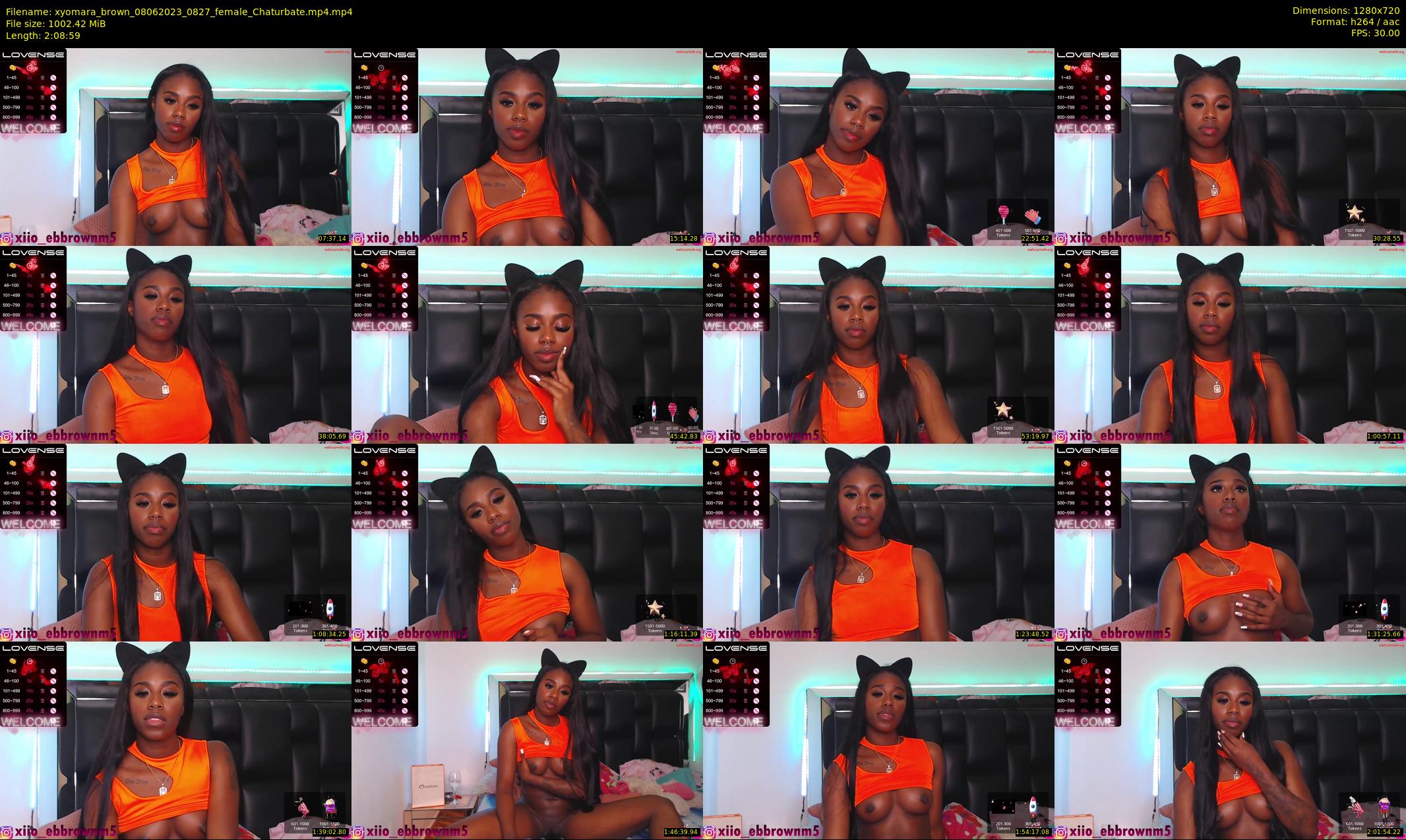 xyomara_brown — 129 minute Chaturbate female cam show recording, 720p, Jun 8, 2023