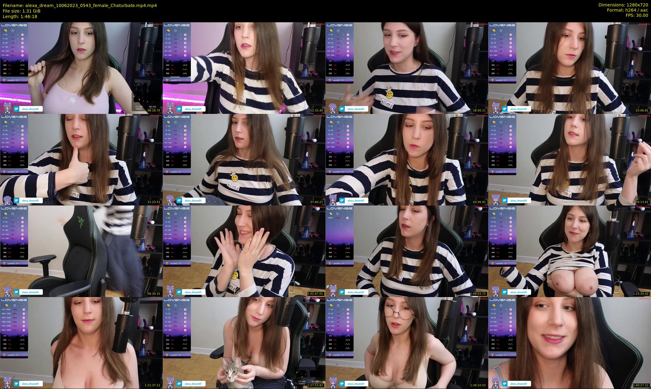 alexa_dream — 107 minute Chaturbate female cam show recording, 720p, Jun 10, 2023