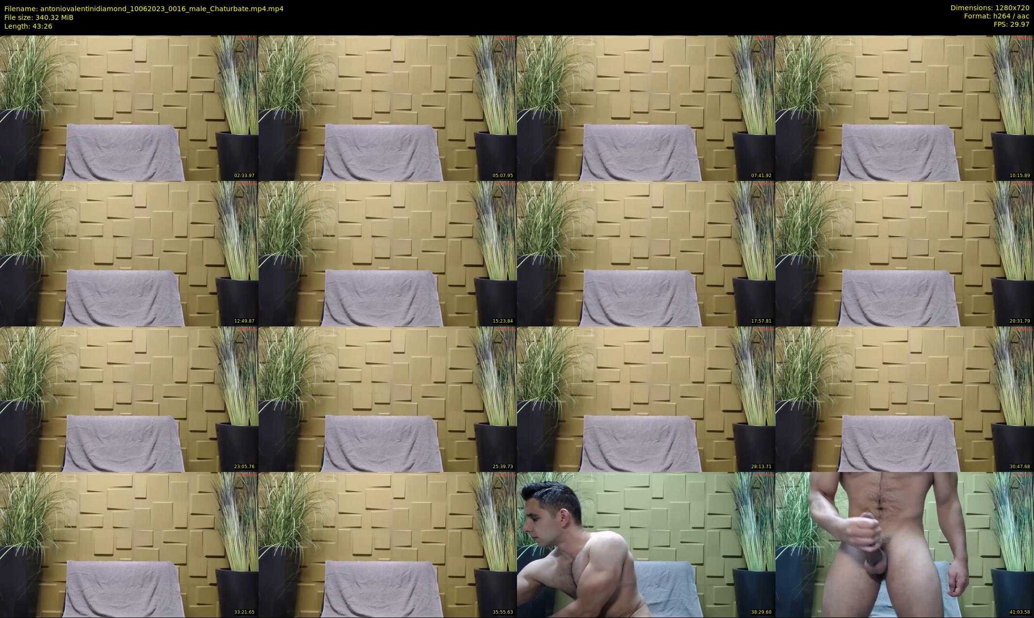 antoniovalentinidiamond — 44 minute Chaturbate male cam show recording, 720p, Jun 10, 2023