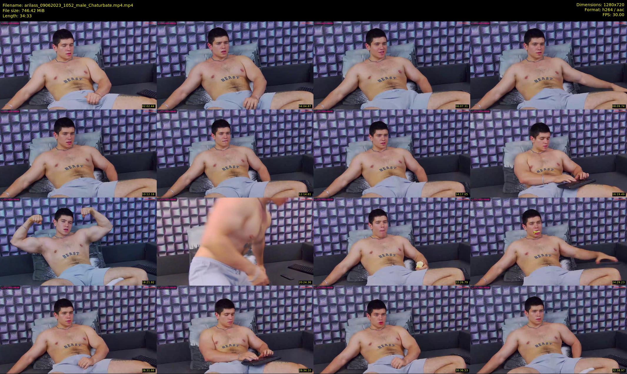 arilass — 35 minute Chaturbate male cam show recording, 720p, Jun 9, 2023
