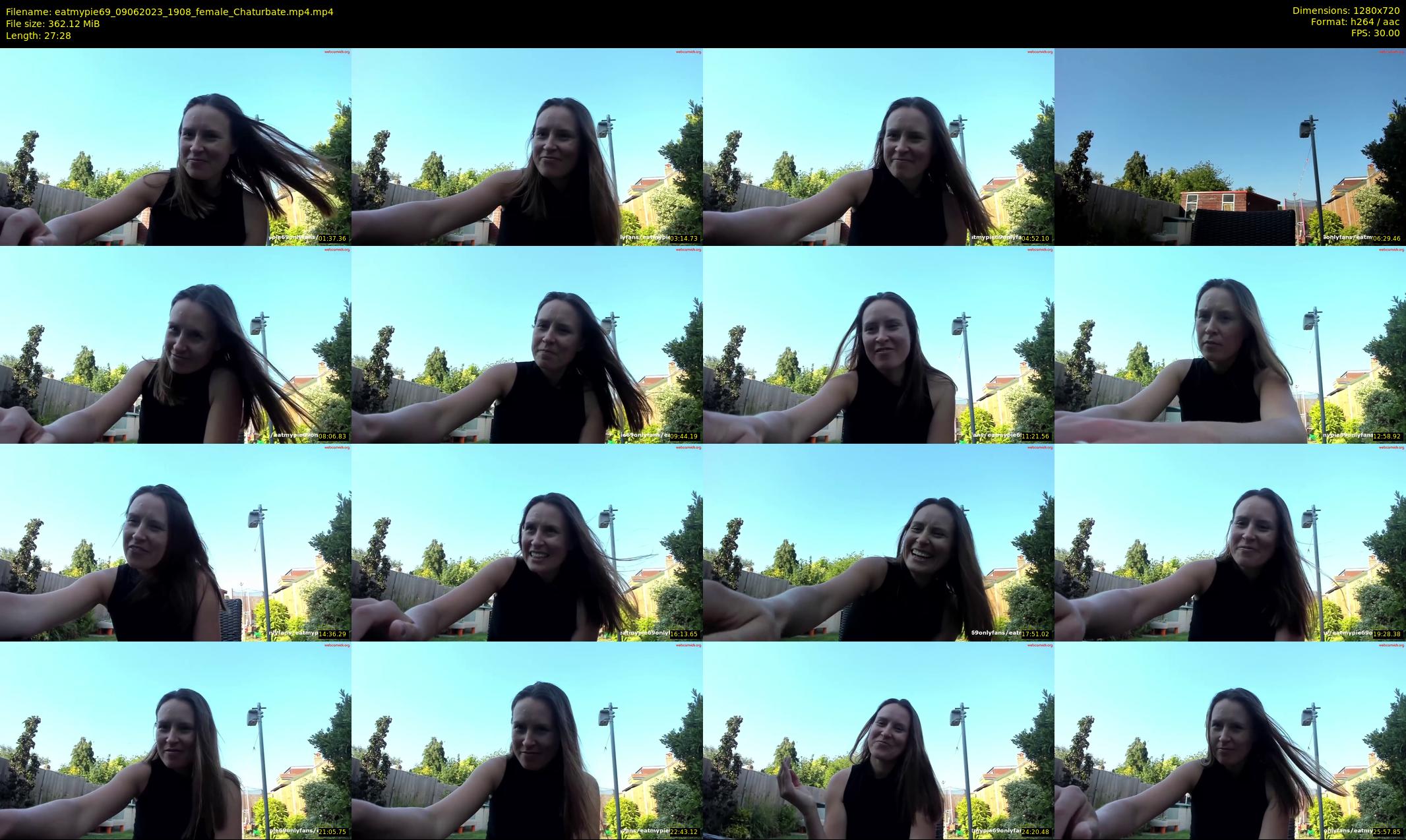 eatmypie69 — 28 minute Chaturbate female cam show recording, 720p, Jun 9, 2023