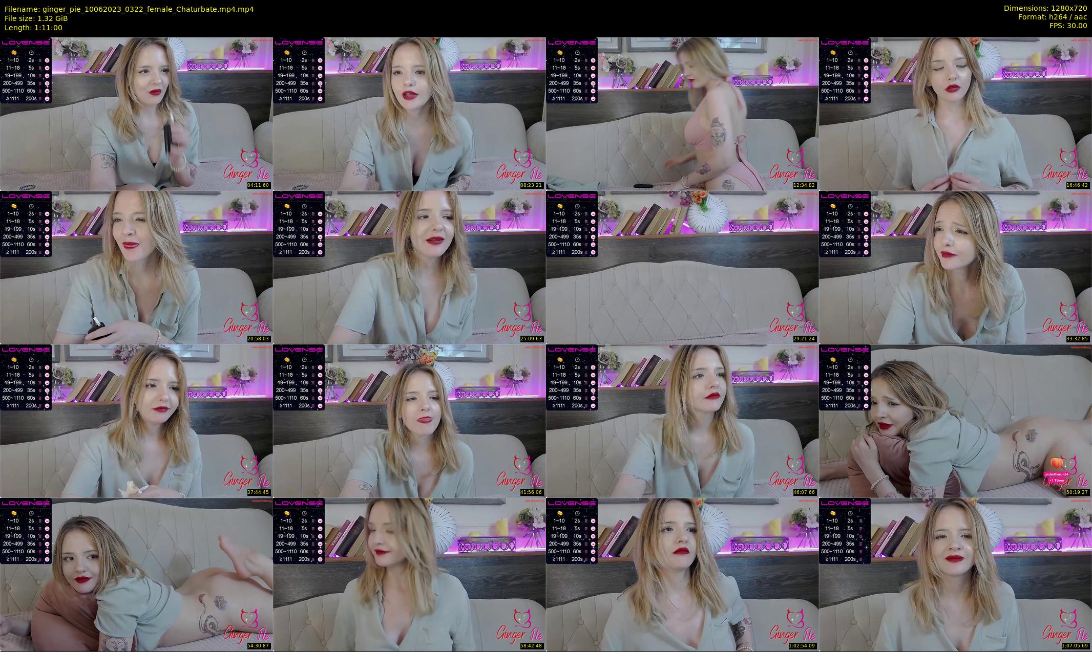 ginger_pie — 71 minute Chaturbate female cam show recording, 720p, Jun 10, 2023