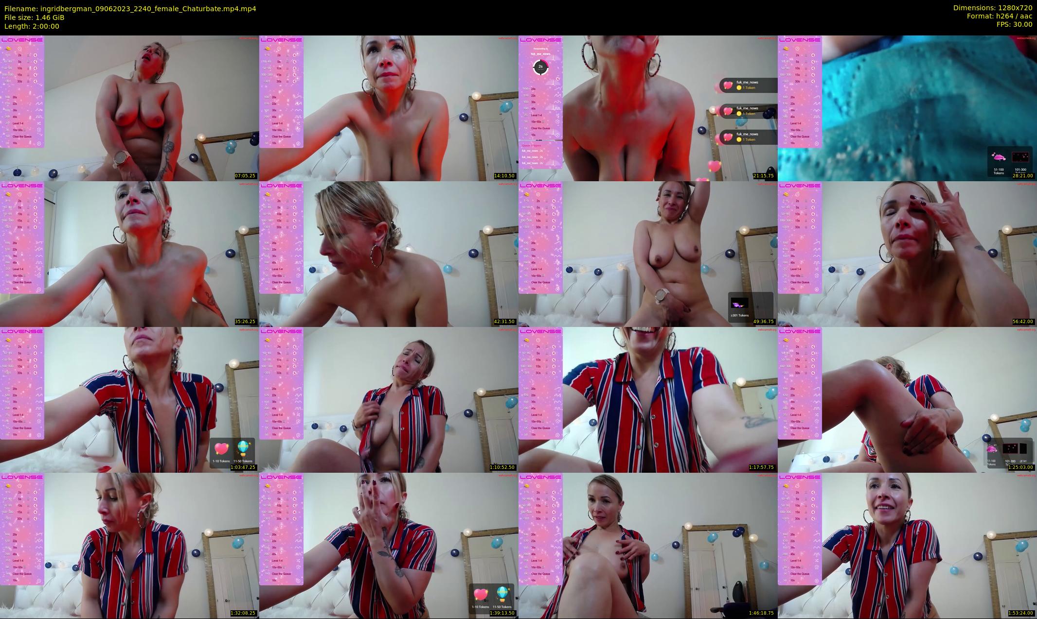 ingridbergman — 120 minute Chaturbate female cam show recording, 720p, Jun 9, 2023