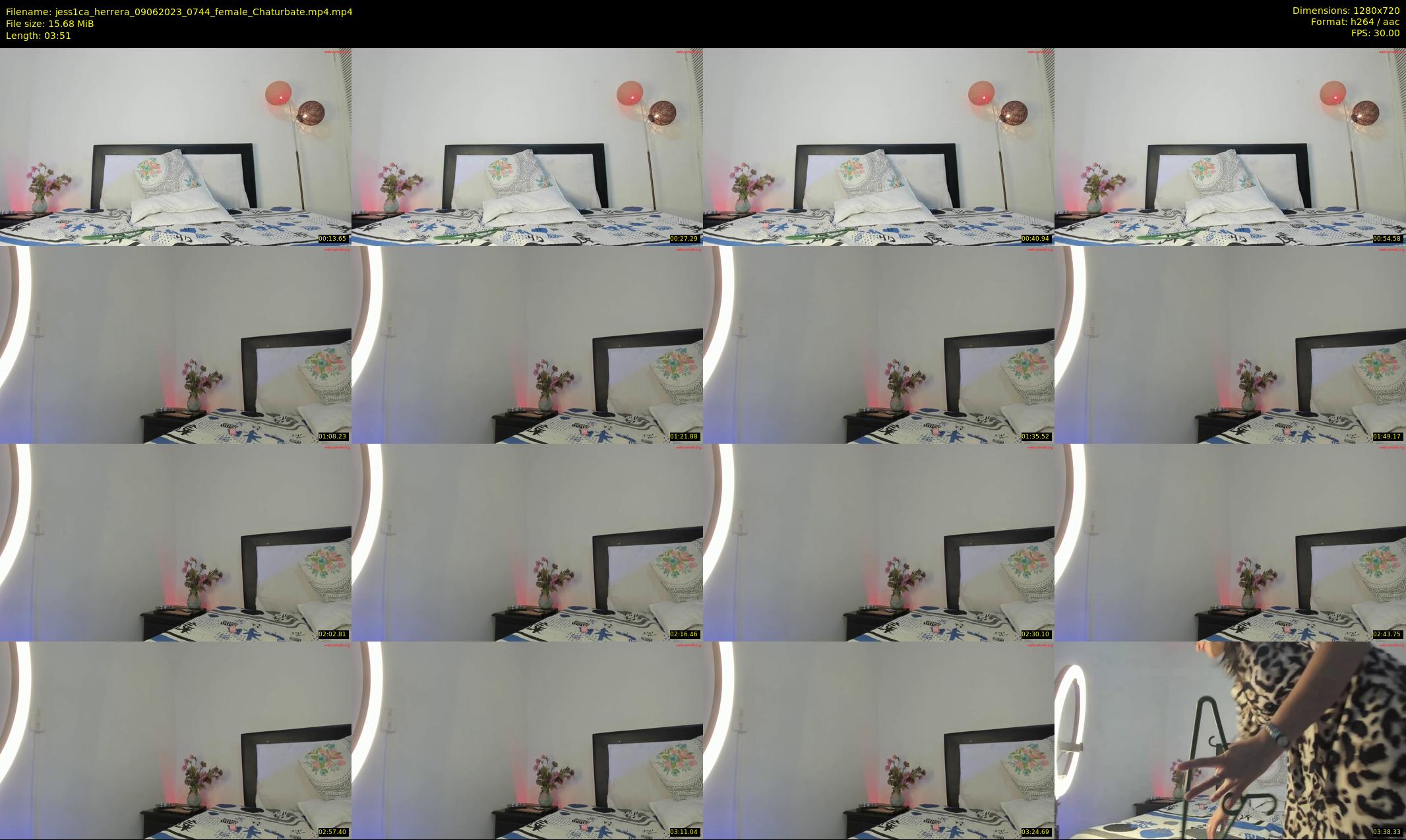 jess1ca_herrera — 4 minute Chaturbate female cam show recording, 720p, Jun 9, 2023