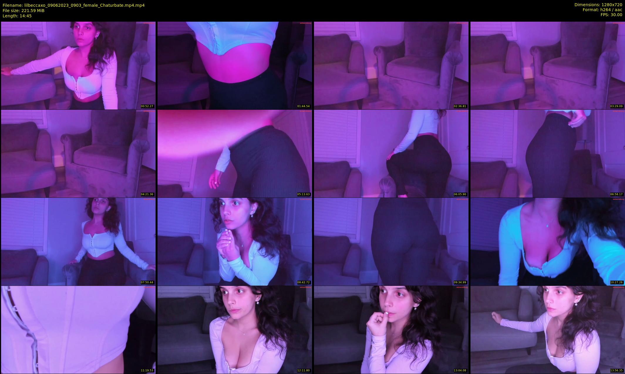 lilbeccaxo — 15 minute Chaturbate female cam show recording, 720p, Jun 9, 2023