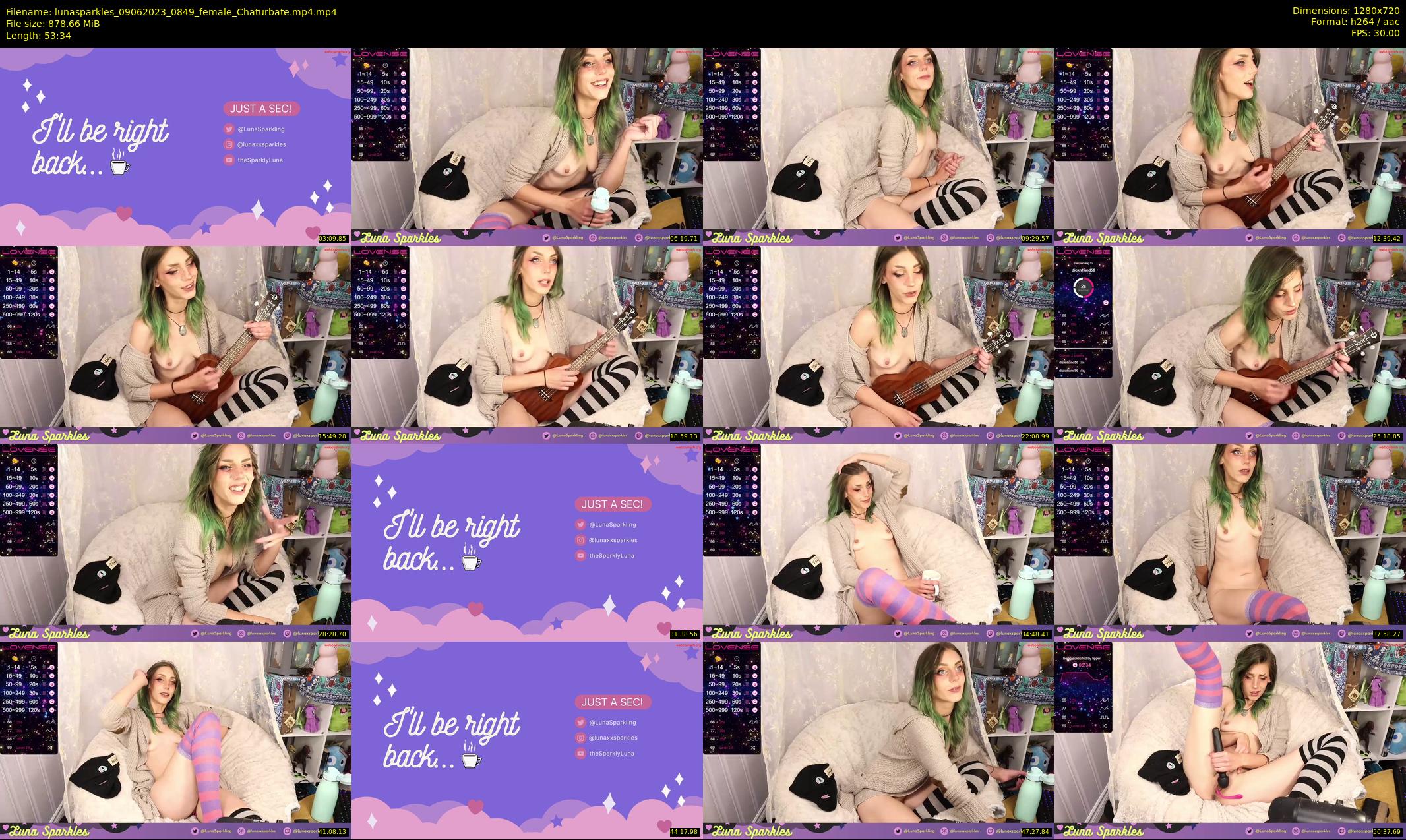 lunasparkles — 54 minute Chaturbate female cam show recording, 720p, Jun 9, 2023