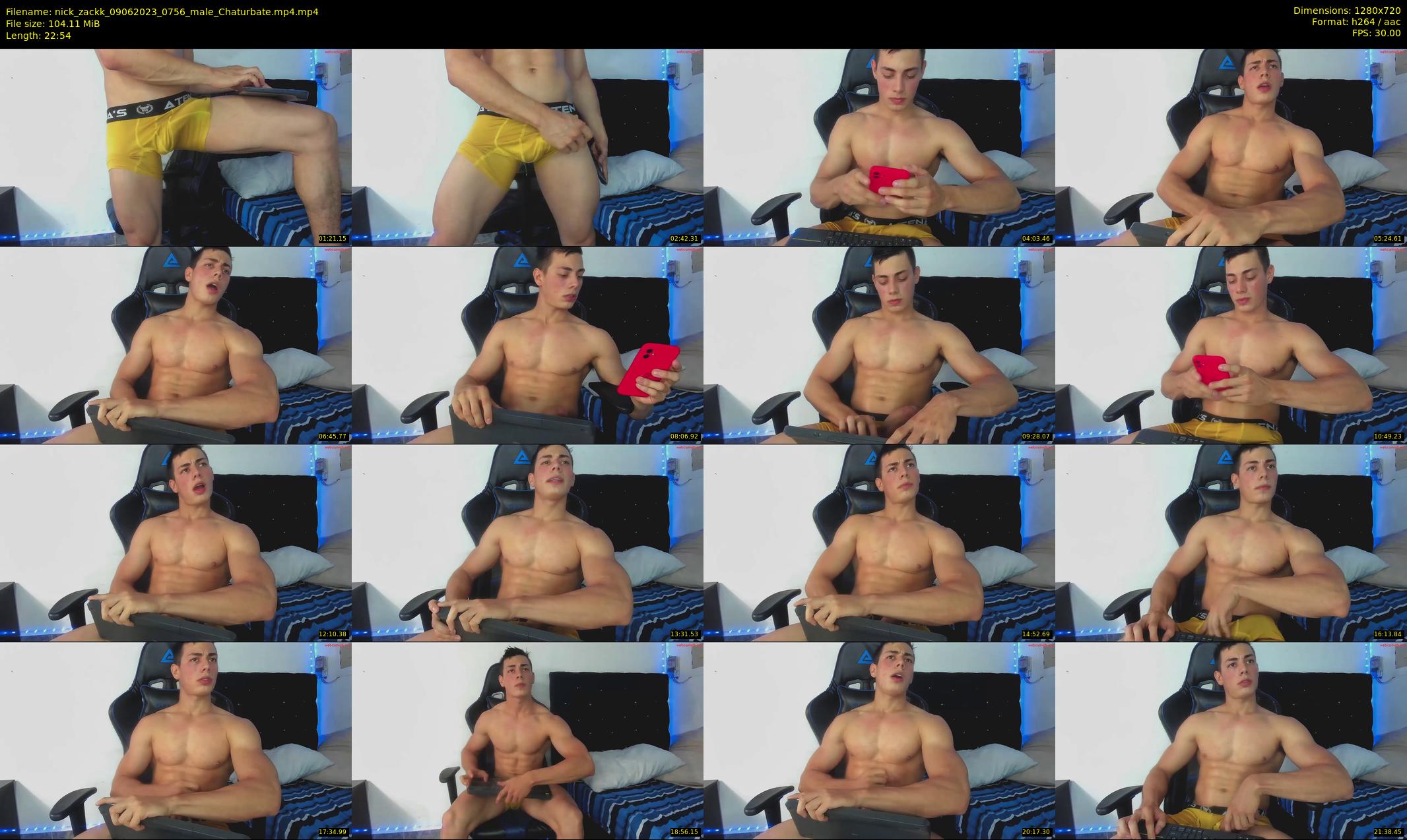 nick_zackk — 23 minute Chaturbate male cam show recording, 720p, Jun 9, 2023