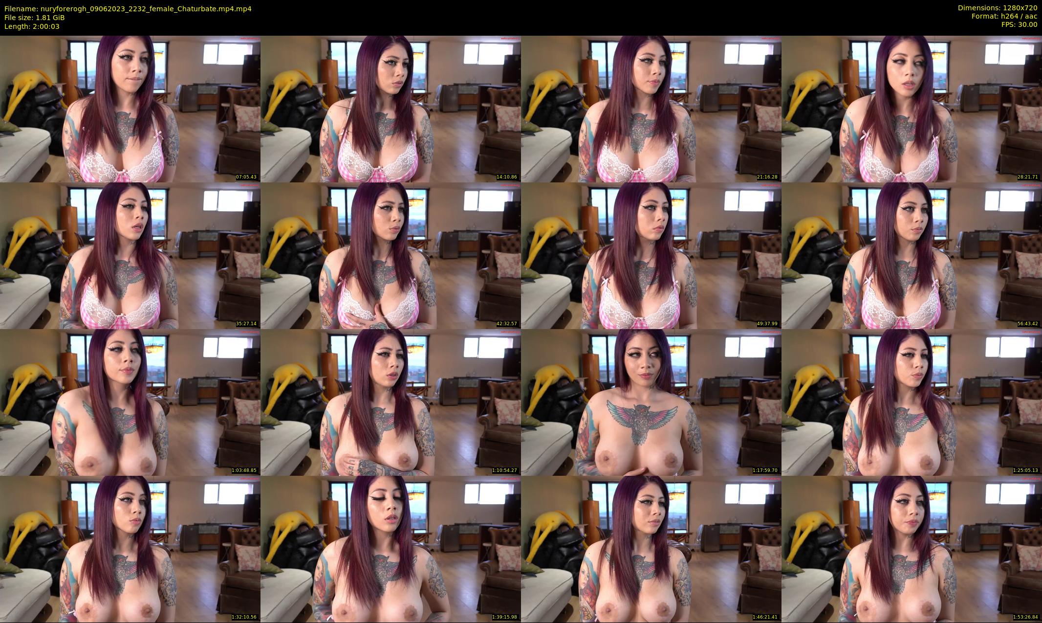 nuryforerogh — 121 minute Chaturbate female cam show recording, 720p, Jun 9, 2023