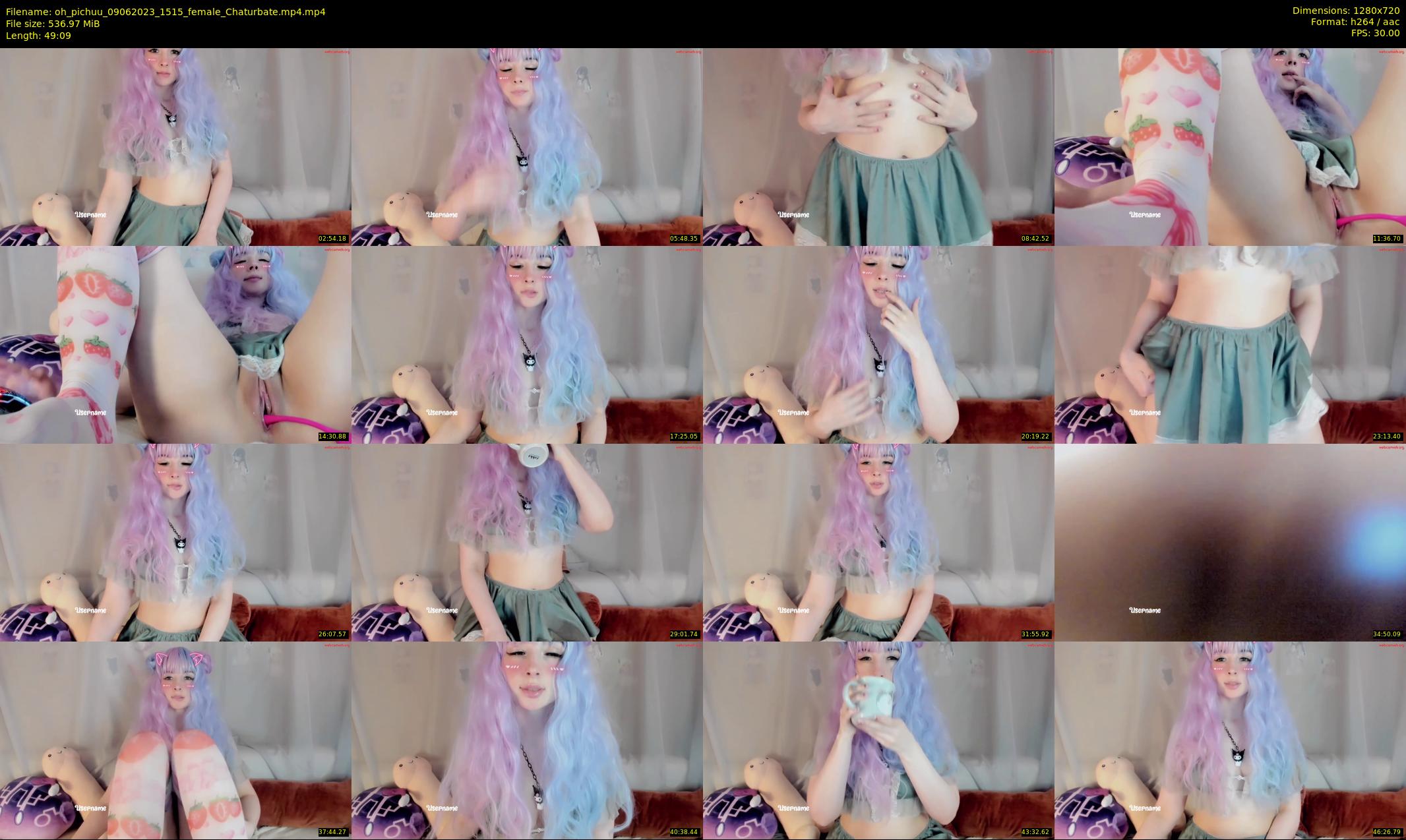oh_pichuu — 50 minute Chaturbate female cam show recording, 720p, Jun 9, 2023