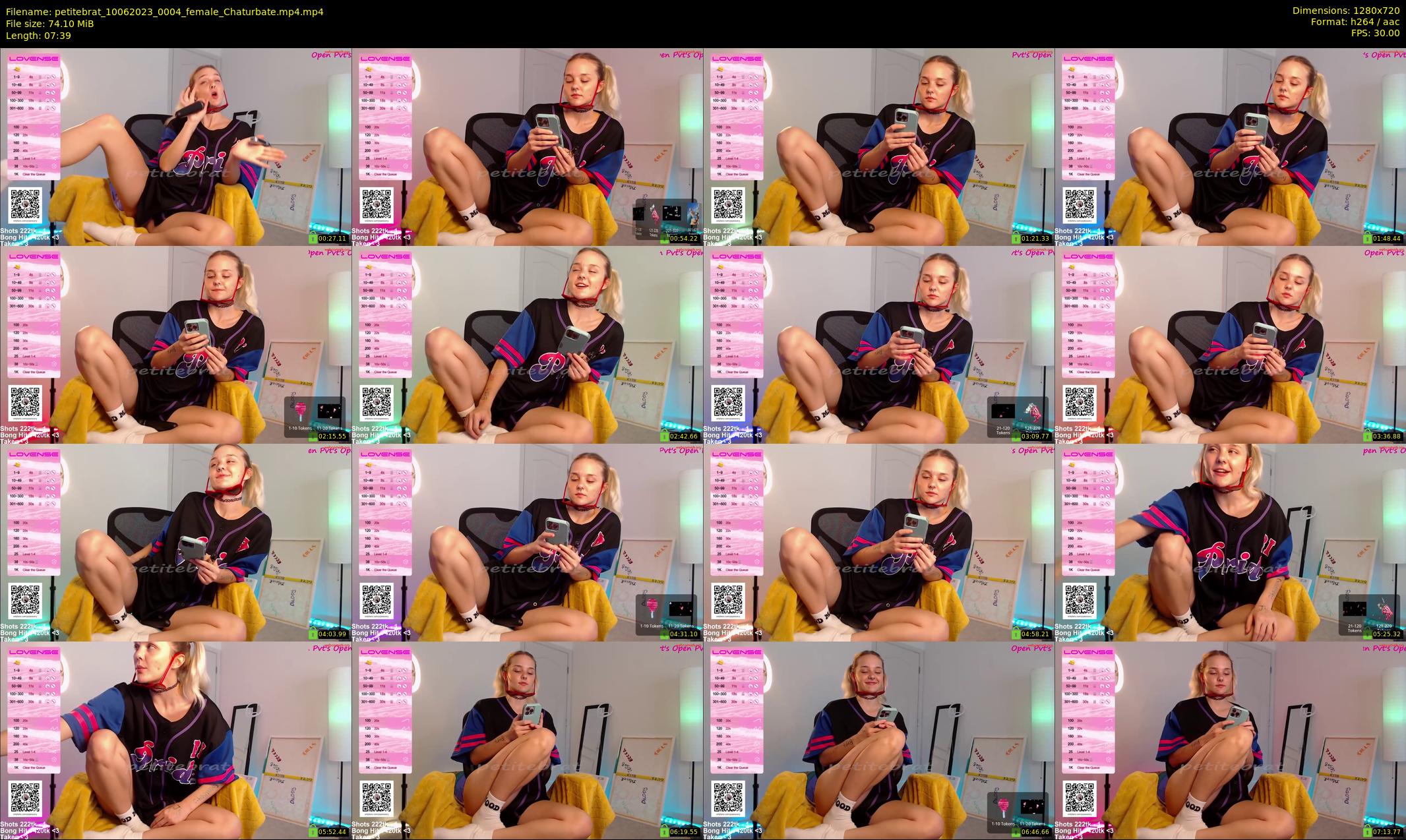 petitebrat — 8 minute Chaturbate female cam show recording, 720p, Jun 10, 2023