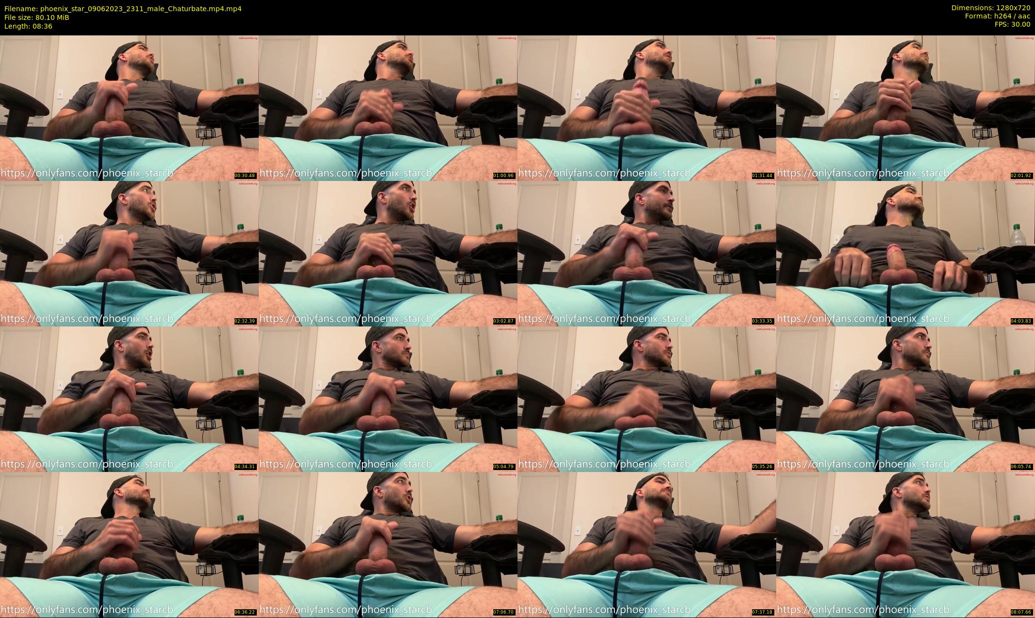 phoenix_star — 9 minute Chaturbate male cam show recording, 720p, Jun 9, 2023
