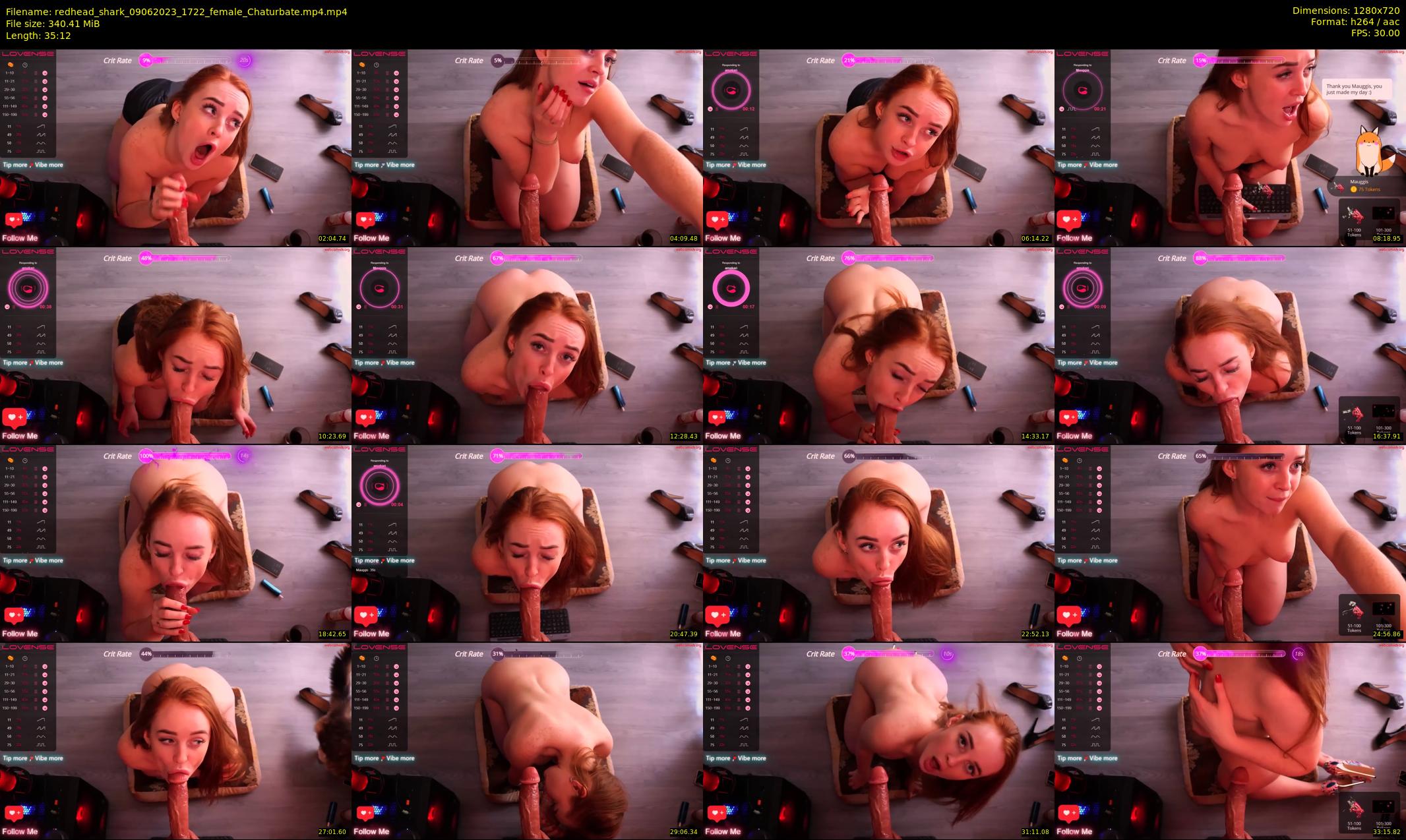 redhead_shark — 36 minute Chaturbate female cam show recording, 720p, Jun 9, 2023