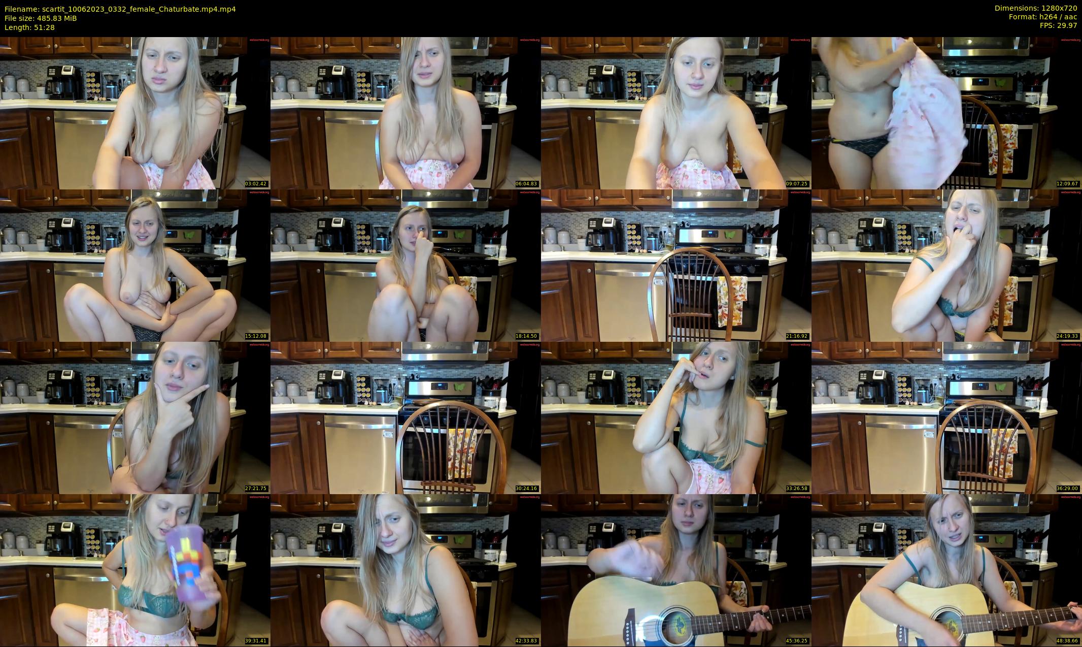 scartit — 52 minute Chaturbate female cam show recording, 720p, Jun 10, 2023