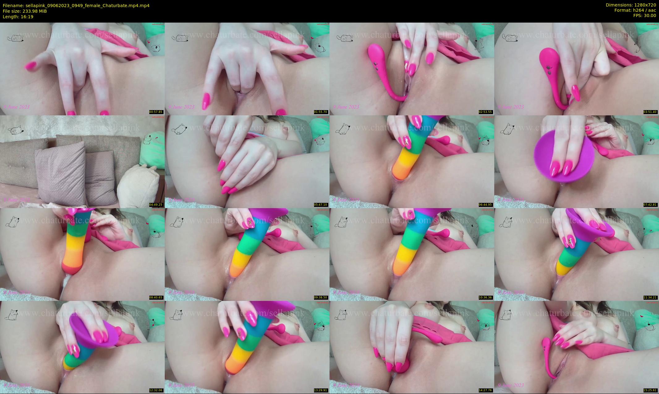 sellapink — 17 minute Chaturbate female cam show recording, 720p, Jun 9, 2023