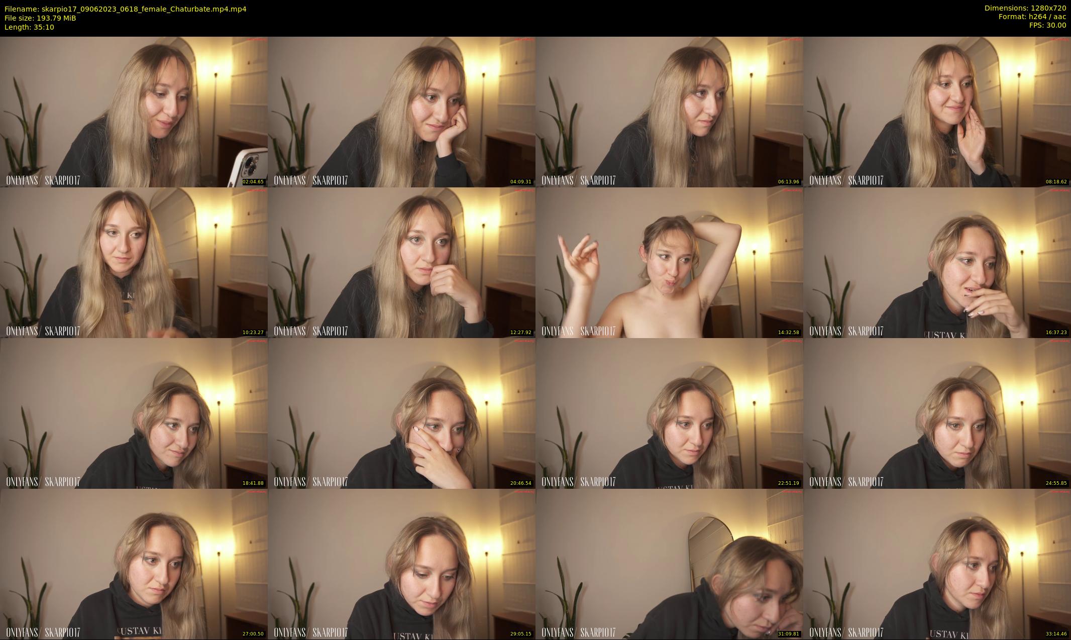 skarpio17 — 36 minute Chaturbate female cam show recording, 720p, Jun 9, 2023