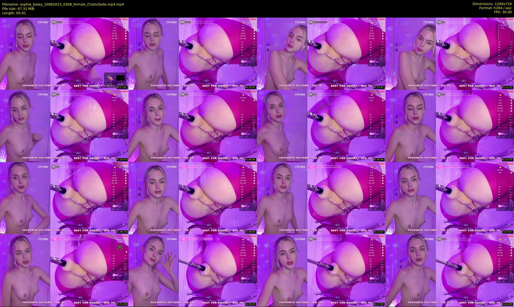 sophie_baley — 6 minute Chaturbate female cam show recording, 720p, Jun 10, 2023