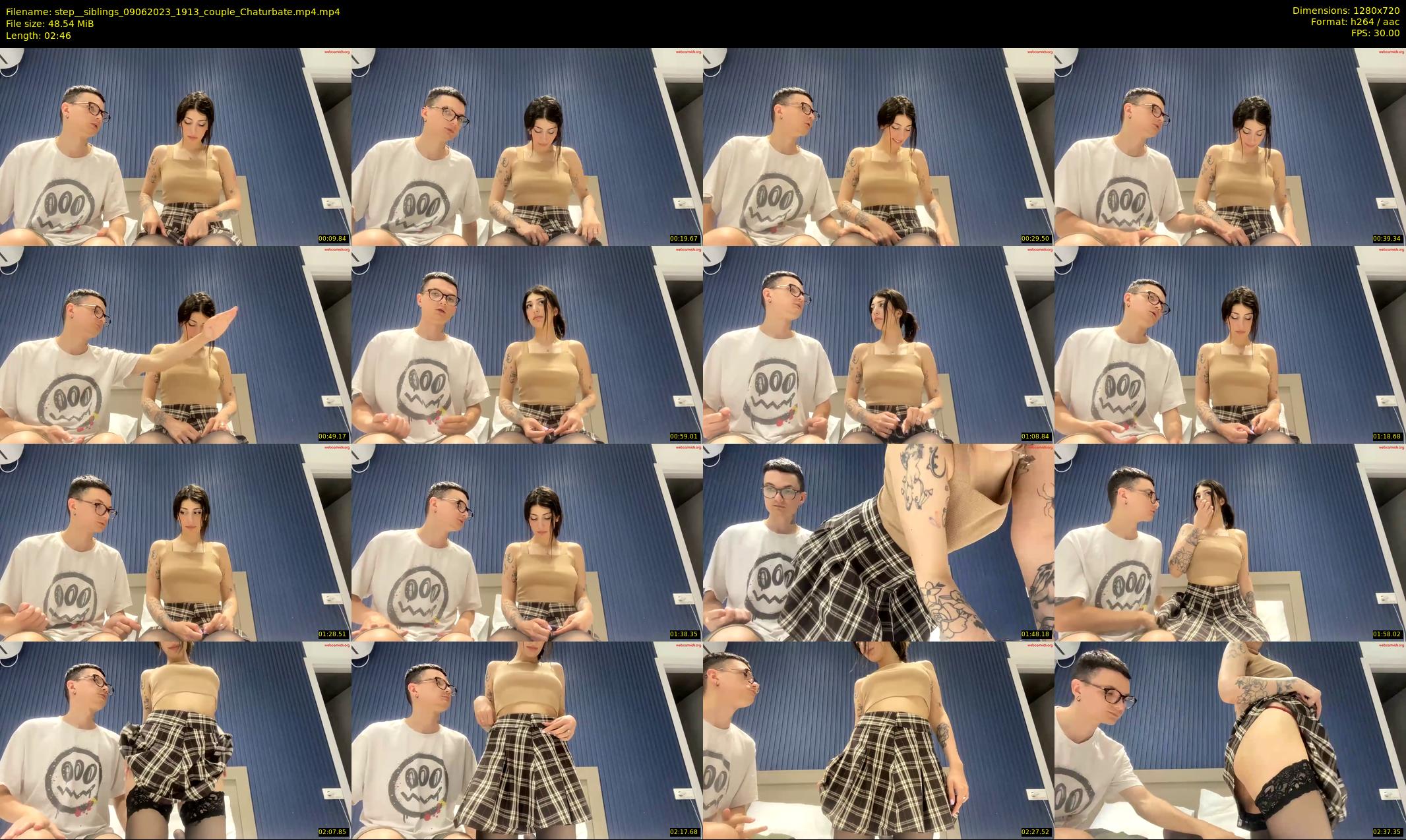 step__siblings — 3 minute Chaturbate couple cam show recording, 720p, Jun 9, 2023