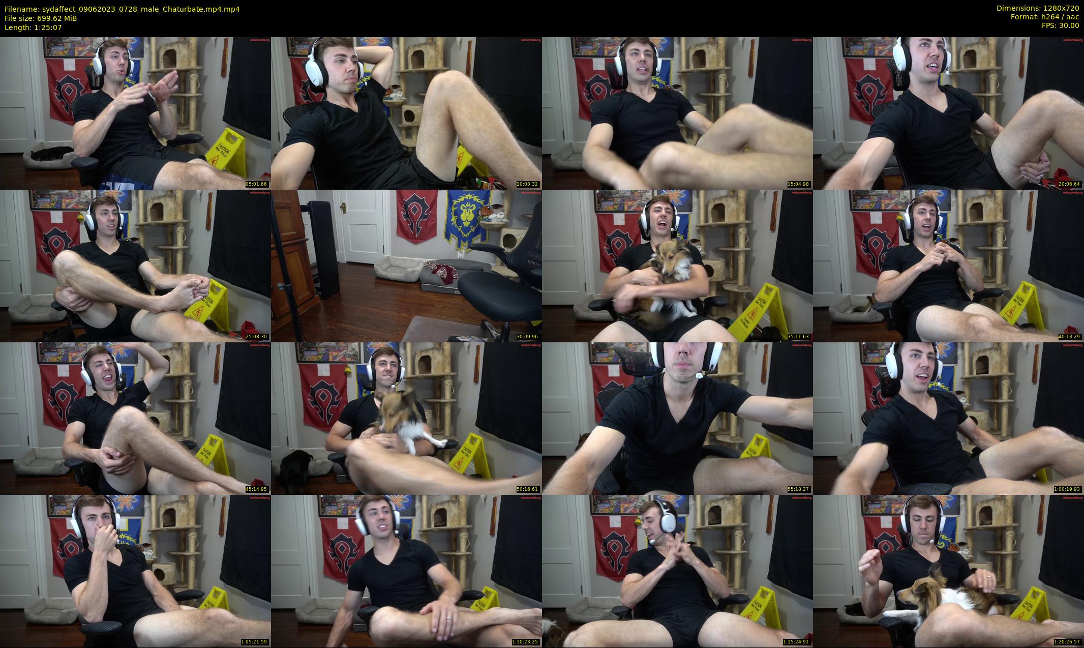 sydaffect — 86 minute Chaturbate male cam show recording, 720p, Jun 9, 2023