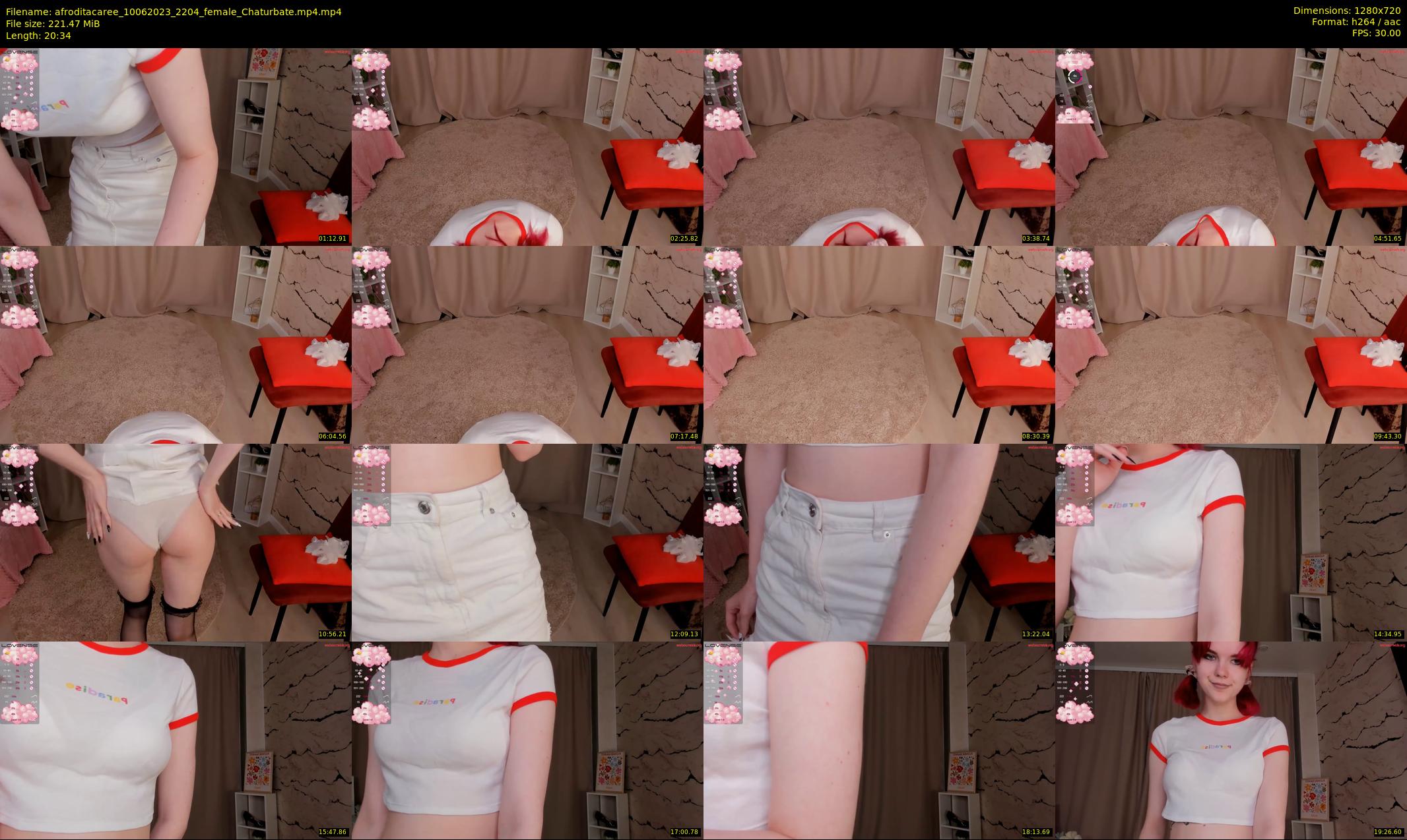 afroditacaree — 21 minute Chaturbate female cam show recording, 720p, Jun 10, 2023
