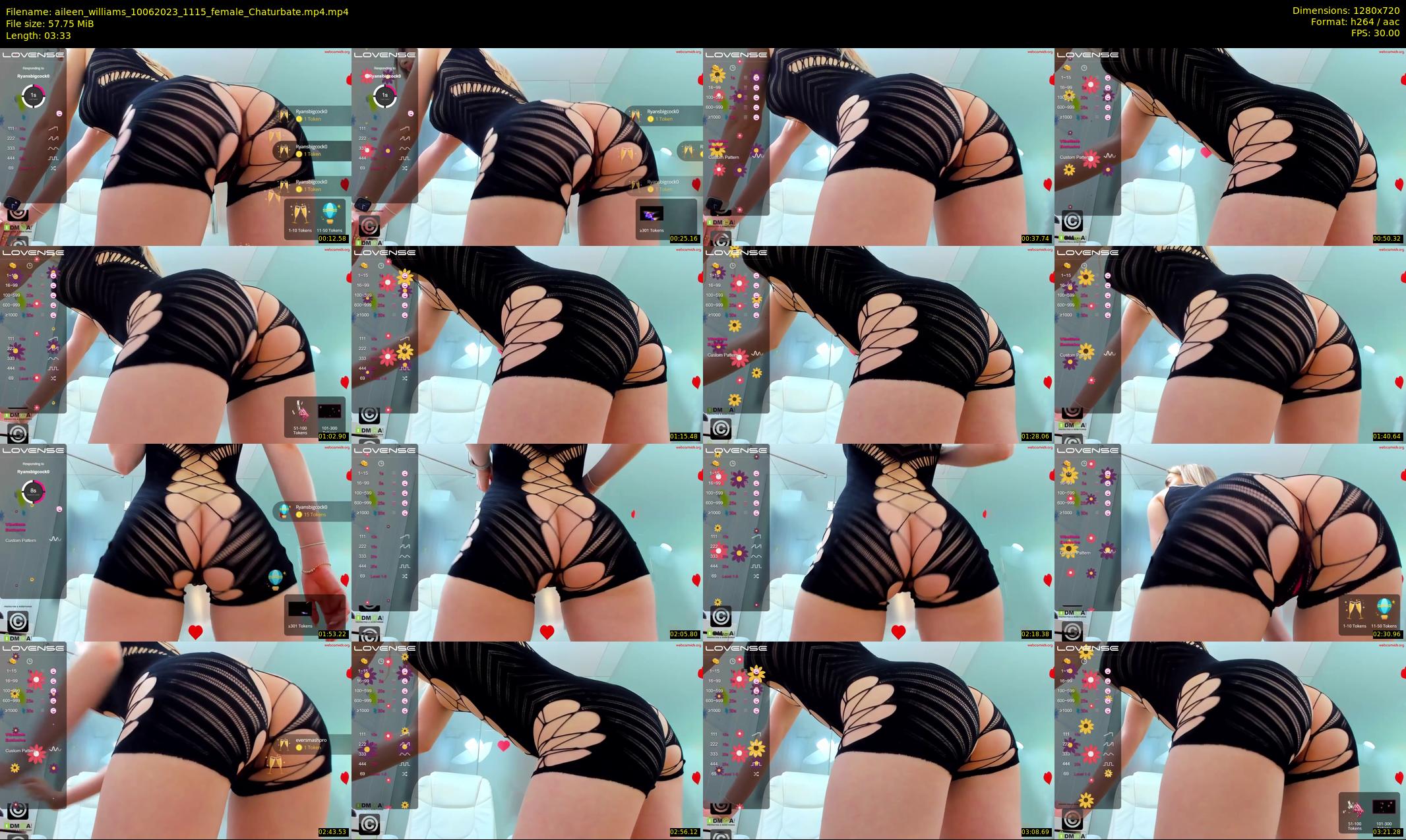 aileen_williams — 4 minute Chaturbate female cam show recording, 720p, Jun 10, 2023