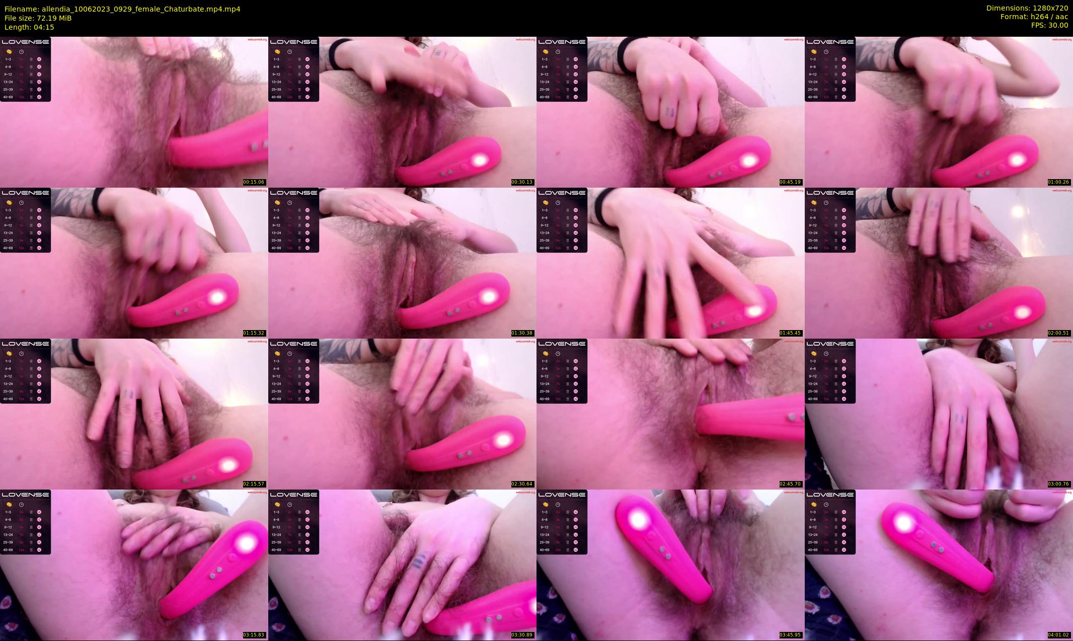 allendia — 5 minute Chaturbate female cam show recording, 720p, Jun 10, 2023