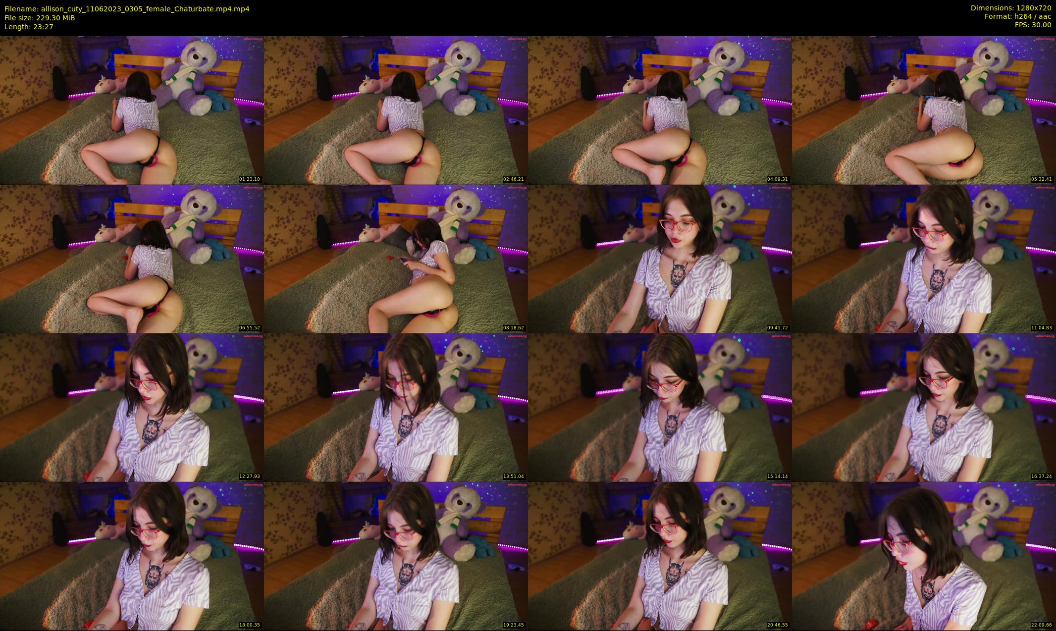 allison_cuty — 24 minute Chaturbate female cam show recording, 720p, Jun 11, 2023