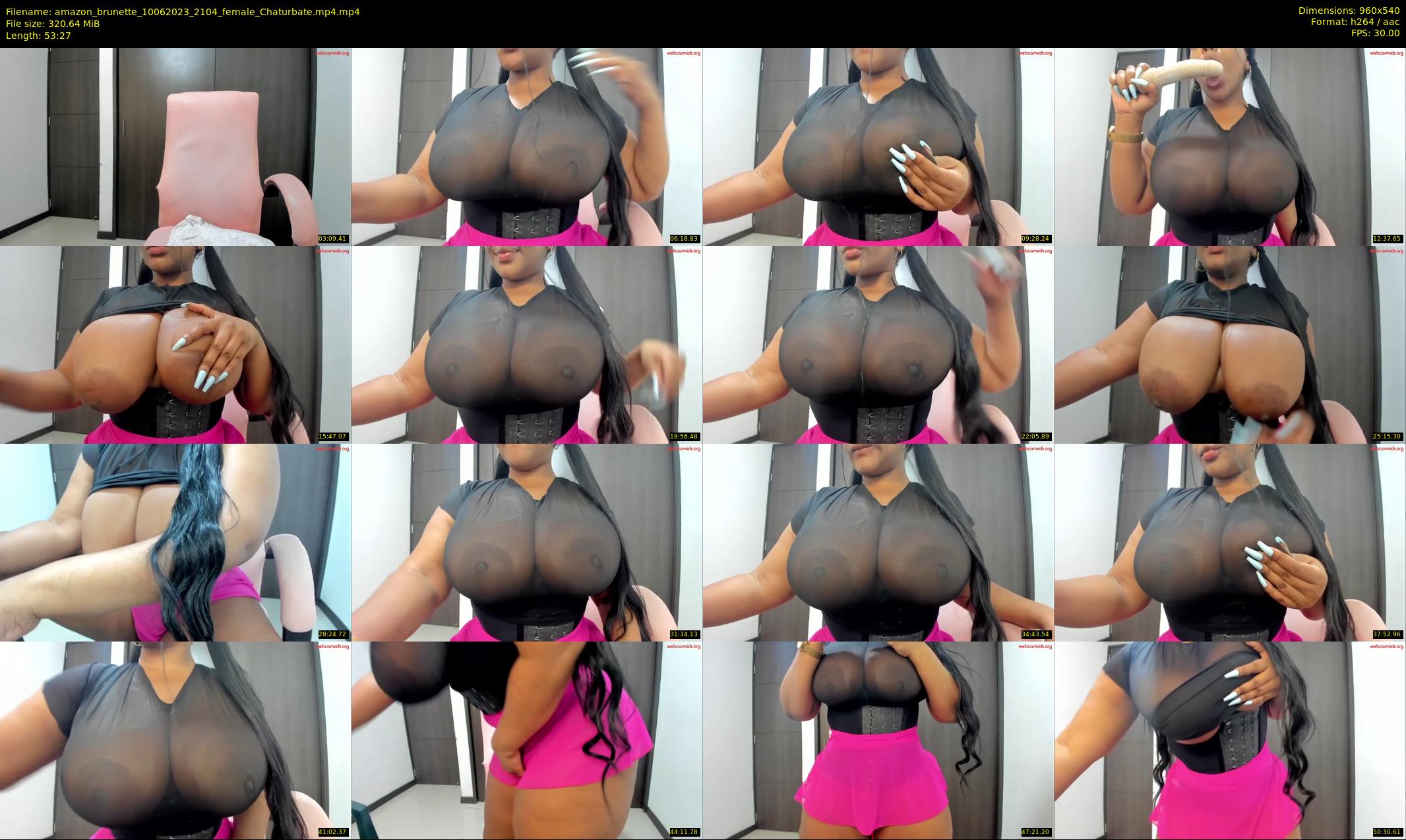 amazon_brunette — 54 minute Chaturbate female cam show recording, 480p, Jun 10, 2023