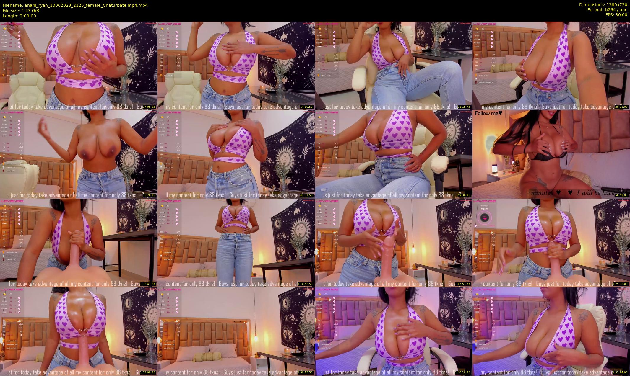 anahi_ryan — 120 minute Chaturbate female cam show recording, 720p, Jun 10, 2023