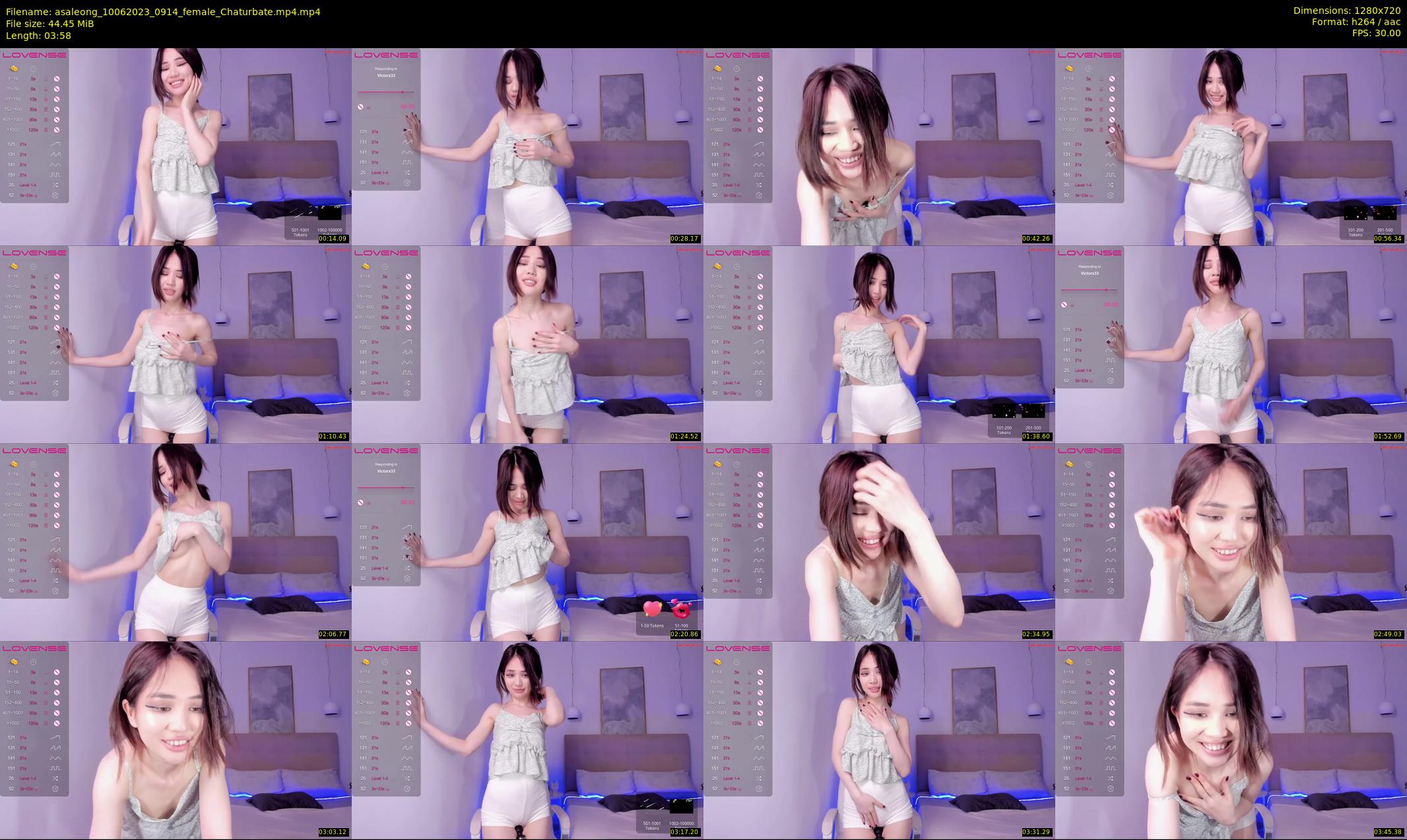 asaleong — 4 minute Chaturbate female cam show recording, 720p, Jun 10, 2023