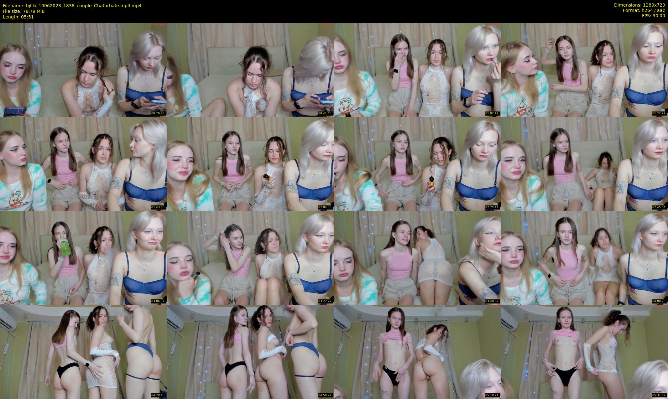 bjliki — 6 minute Chaturbate couple cam show recording, 720p, Jun 10, 2023
