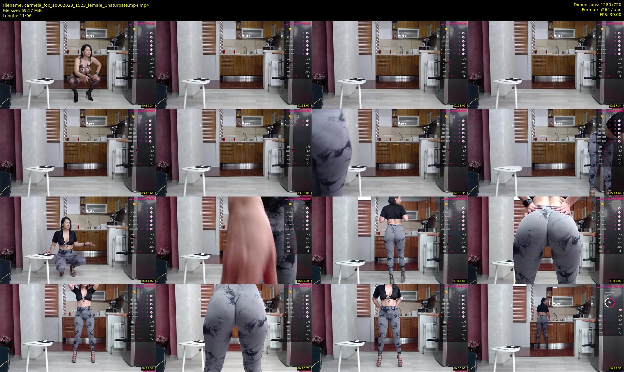 carmela_fox — 12 minute Chaturbate female cam show recording, 720p, Jun 10, 2023