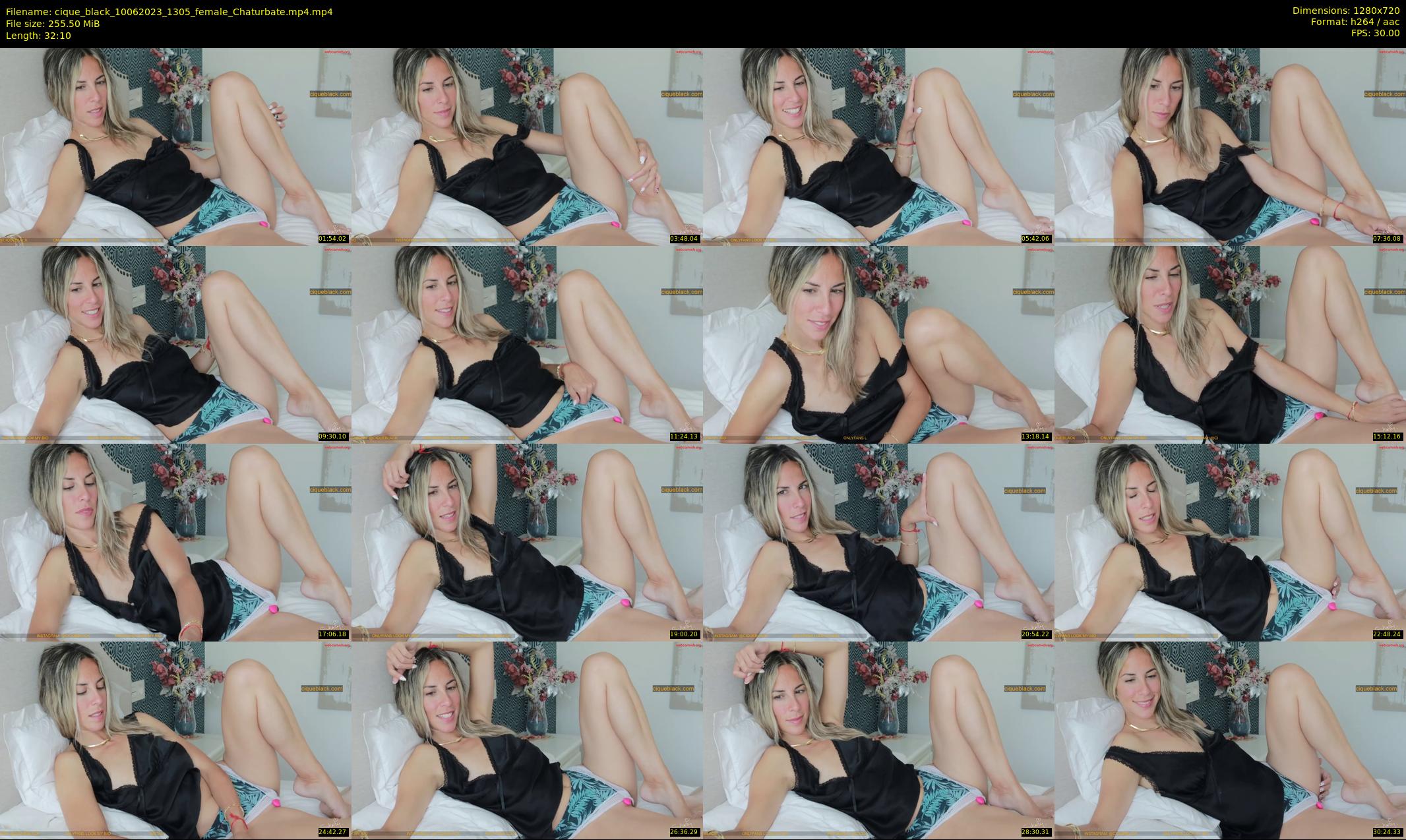 cique_black — 33 minute Chaturbate female cam show recording, 720p, Jun 10, 2023