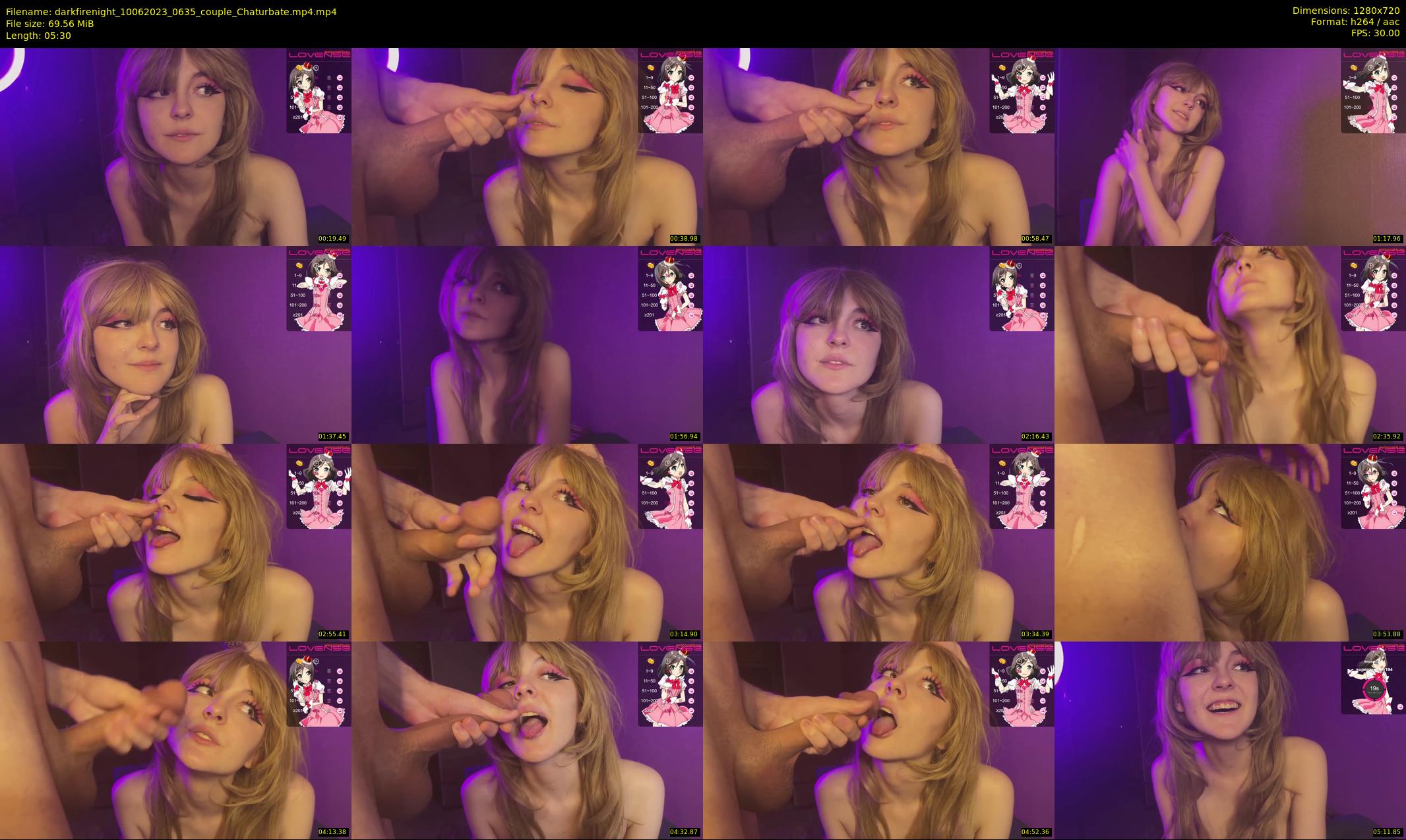 darkfirenight — 6 minute Chaturbate couple cam show recording, 720p, Jun 10, 2023