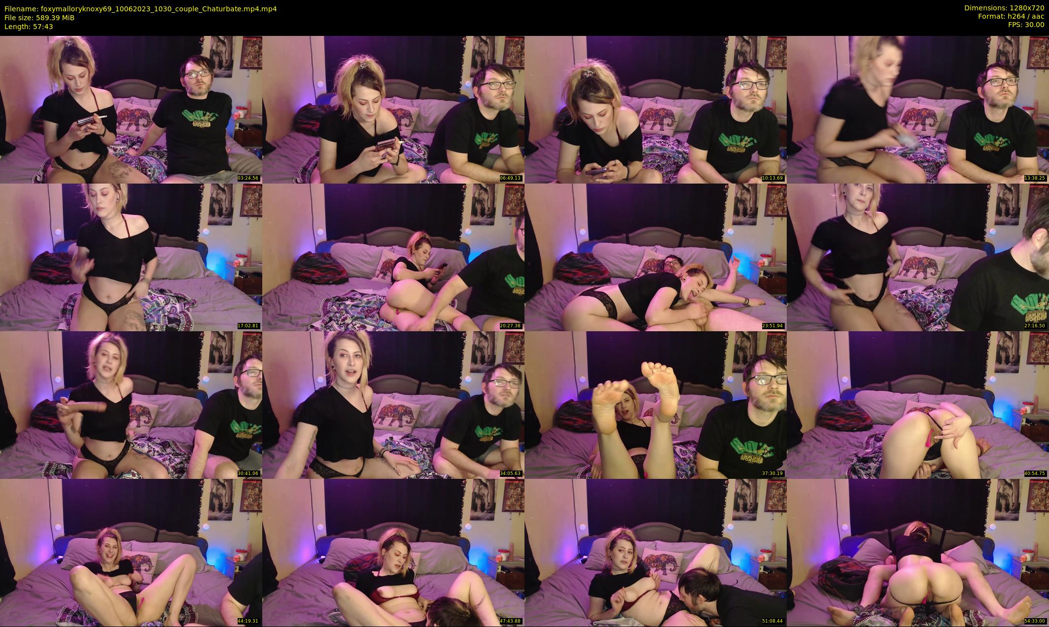 foxymalloryknoxy69 — 58 minute Chaturbate couple cam show recording, 720p, Jun 10, 2023
