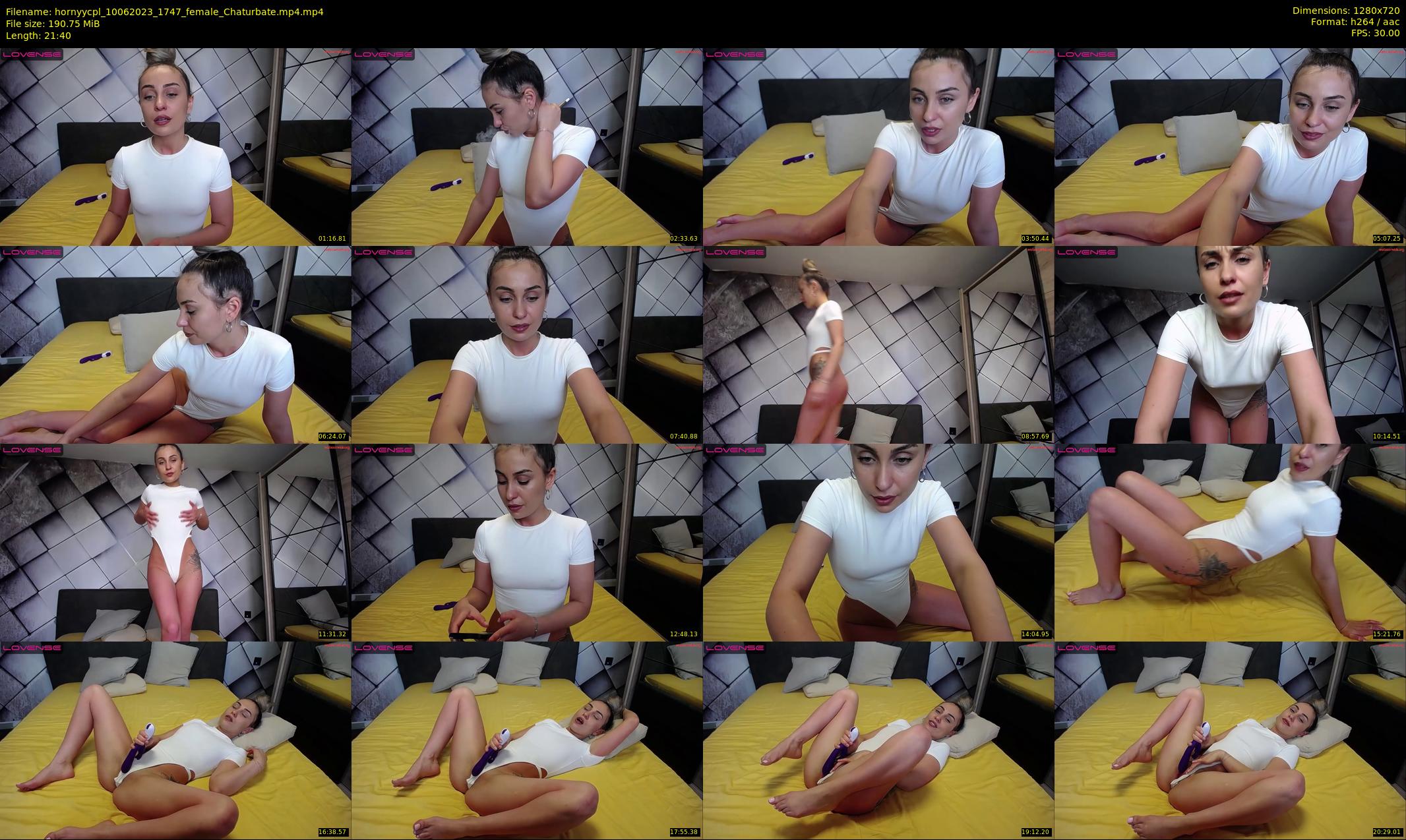 hornyycpl — 22 minute Chaturbate couple cam show recording, 720p, Jun 10, 2023