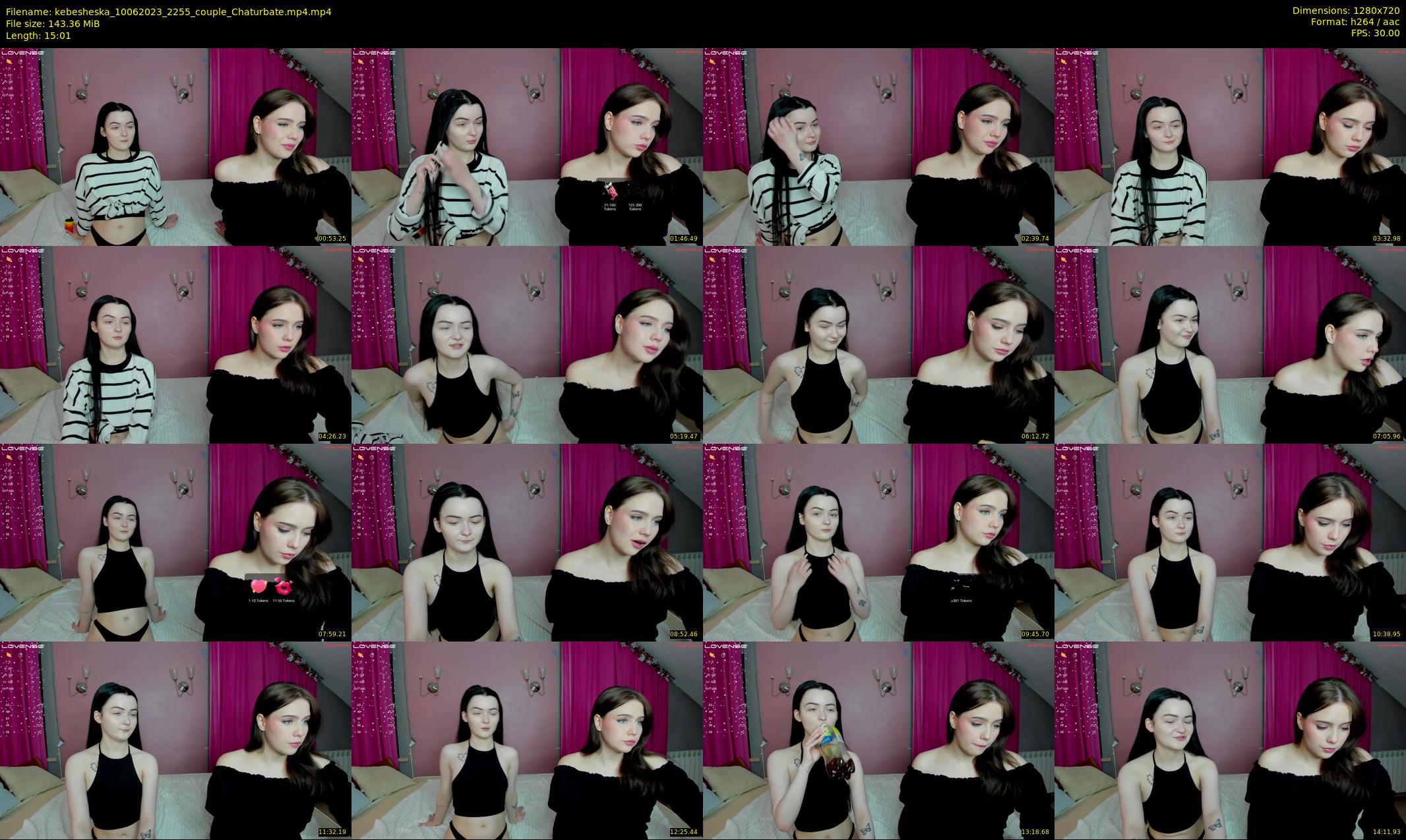 kebesheska — 16 minute Chaturbate couple cam show recording, 720p, Jun 10, 2023