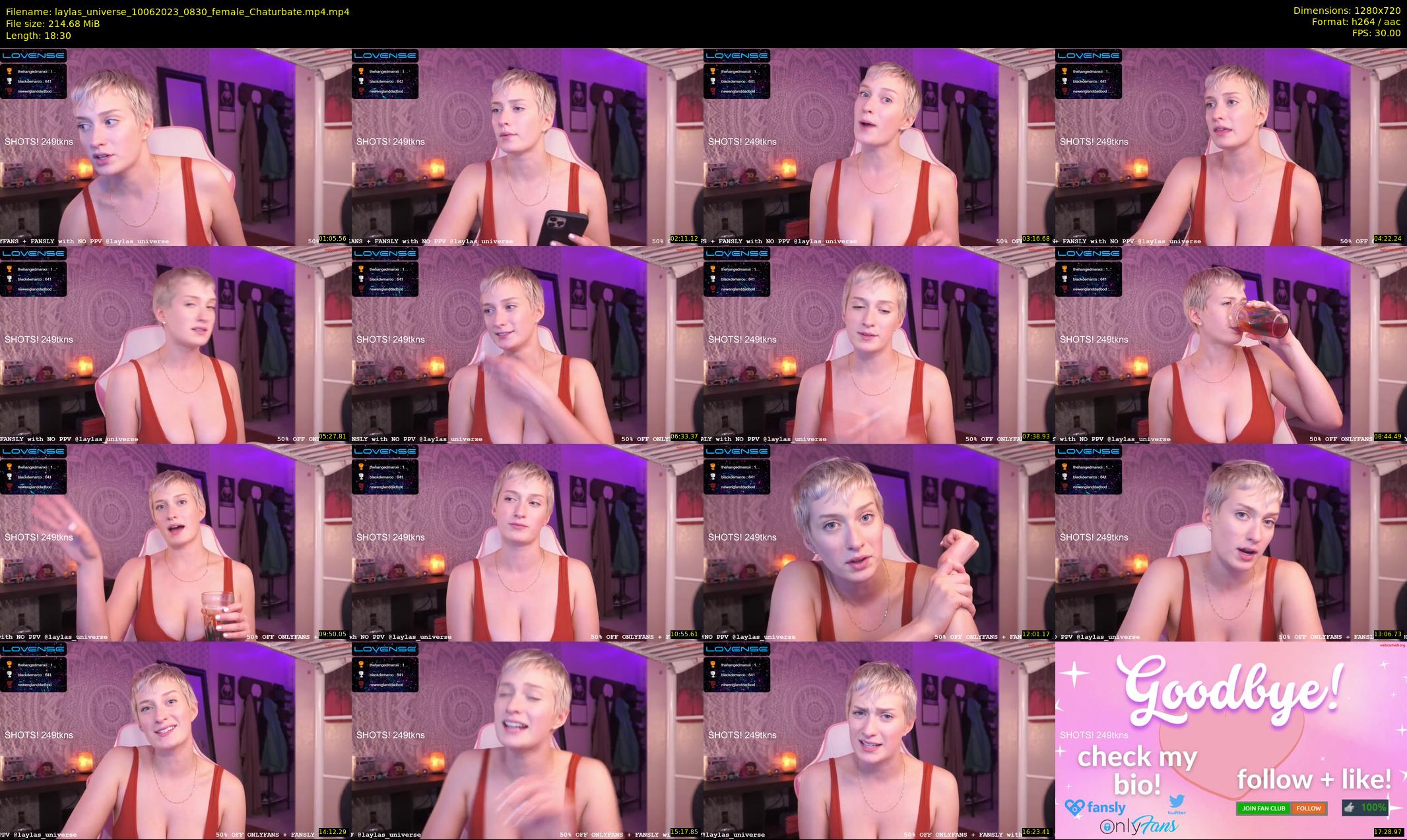 laylas_universe — 19 minute Chaturbate female cam show recording, 720p, Jun 10, 2023