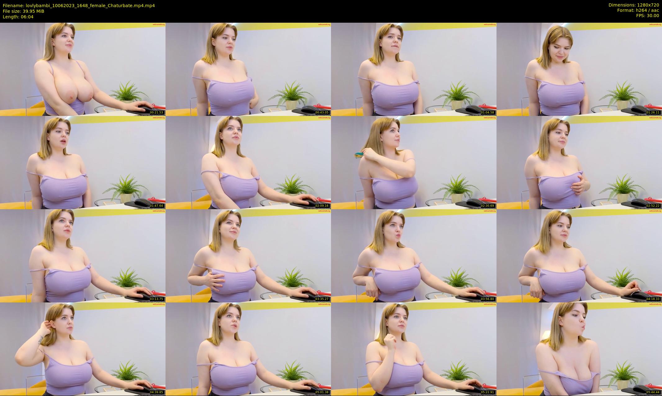 lovlybambi — 7 minute Chaturbate female cam show recording, 720p, Jun 10, 2023