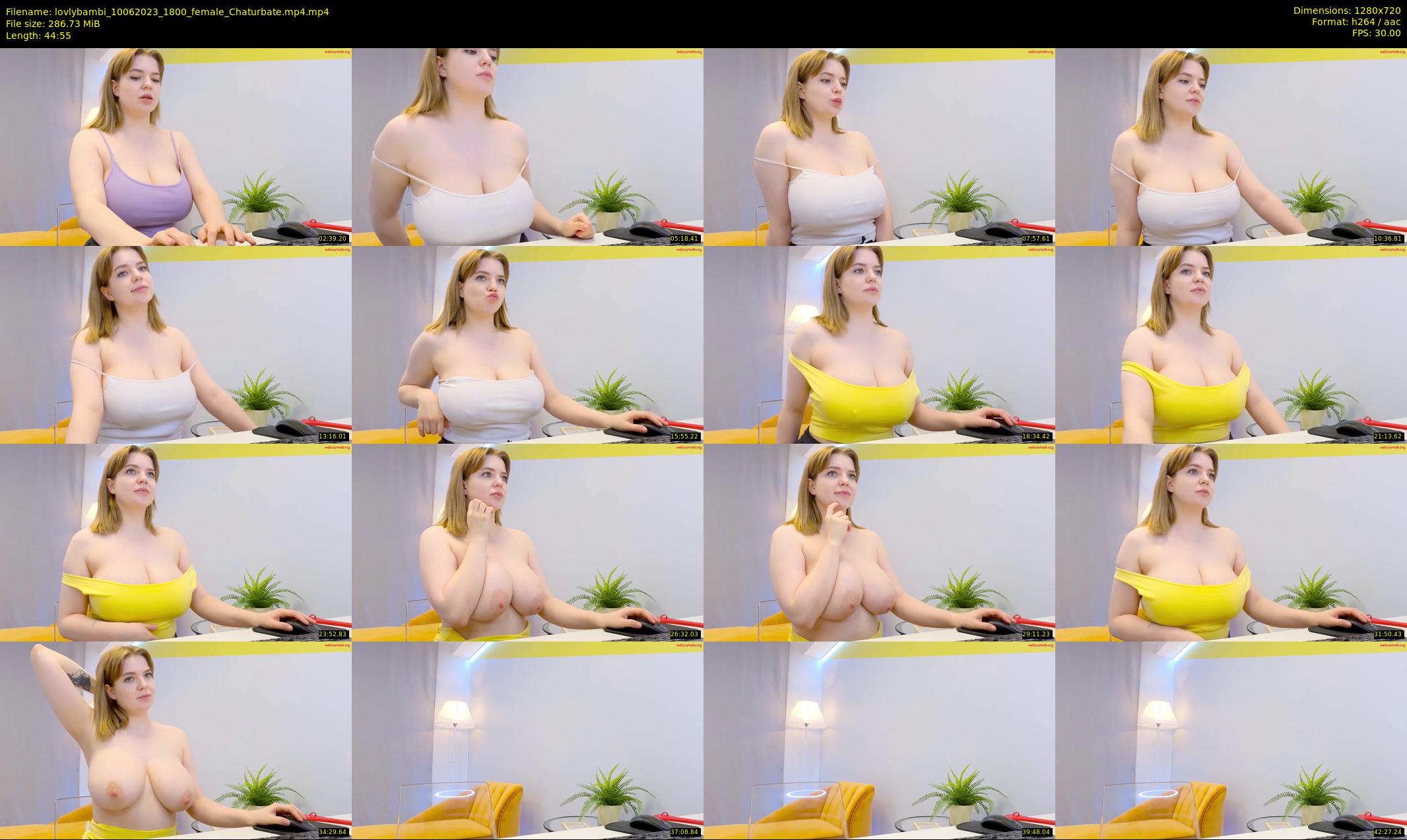 lovlybambi — 45 minute Chaturbate female cam show recording, 720p, Jun 10, 2023