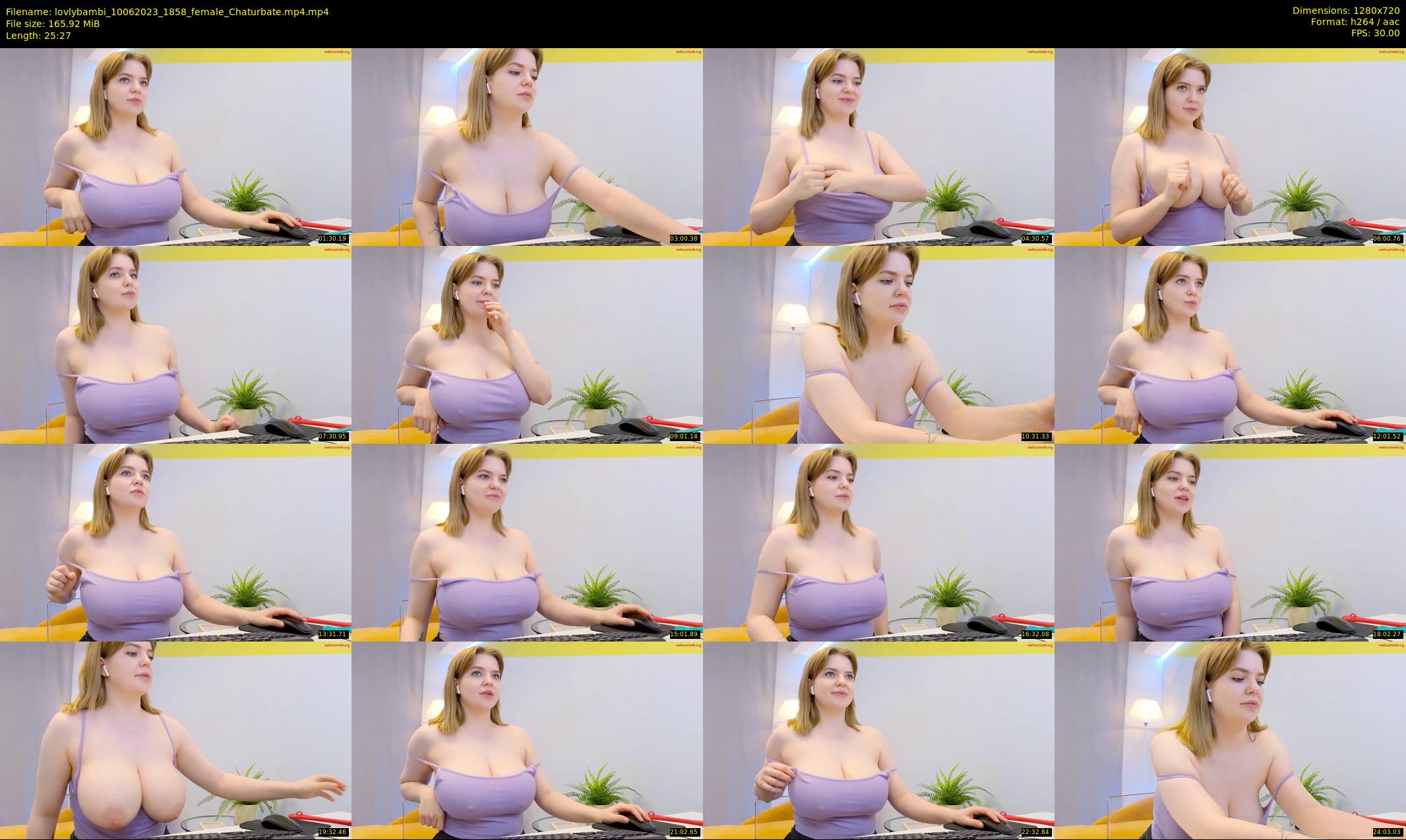 lovlybambi — 26 minute Chaturbate female cam show recording, 720p, Jun 10, 2023
